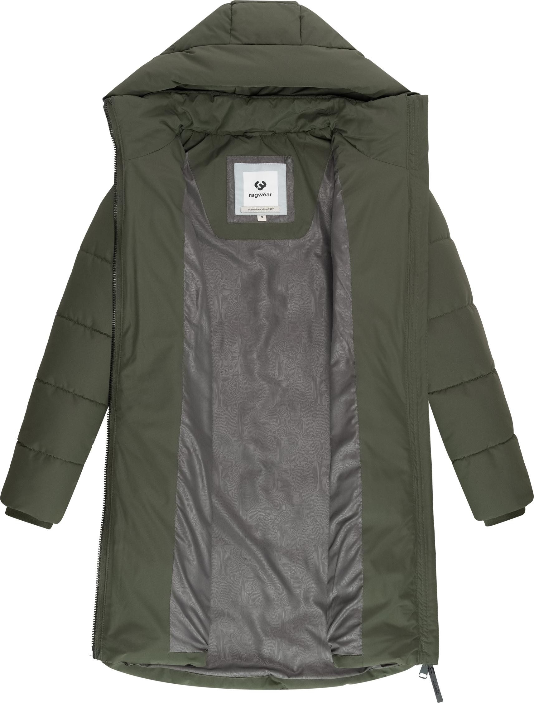 Ragwear Steppmantel Natalin YOUMODO Warmer Damen Wintermantel mit V-Steppung und Kapuze – Bild 5 von 5