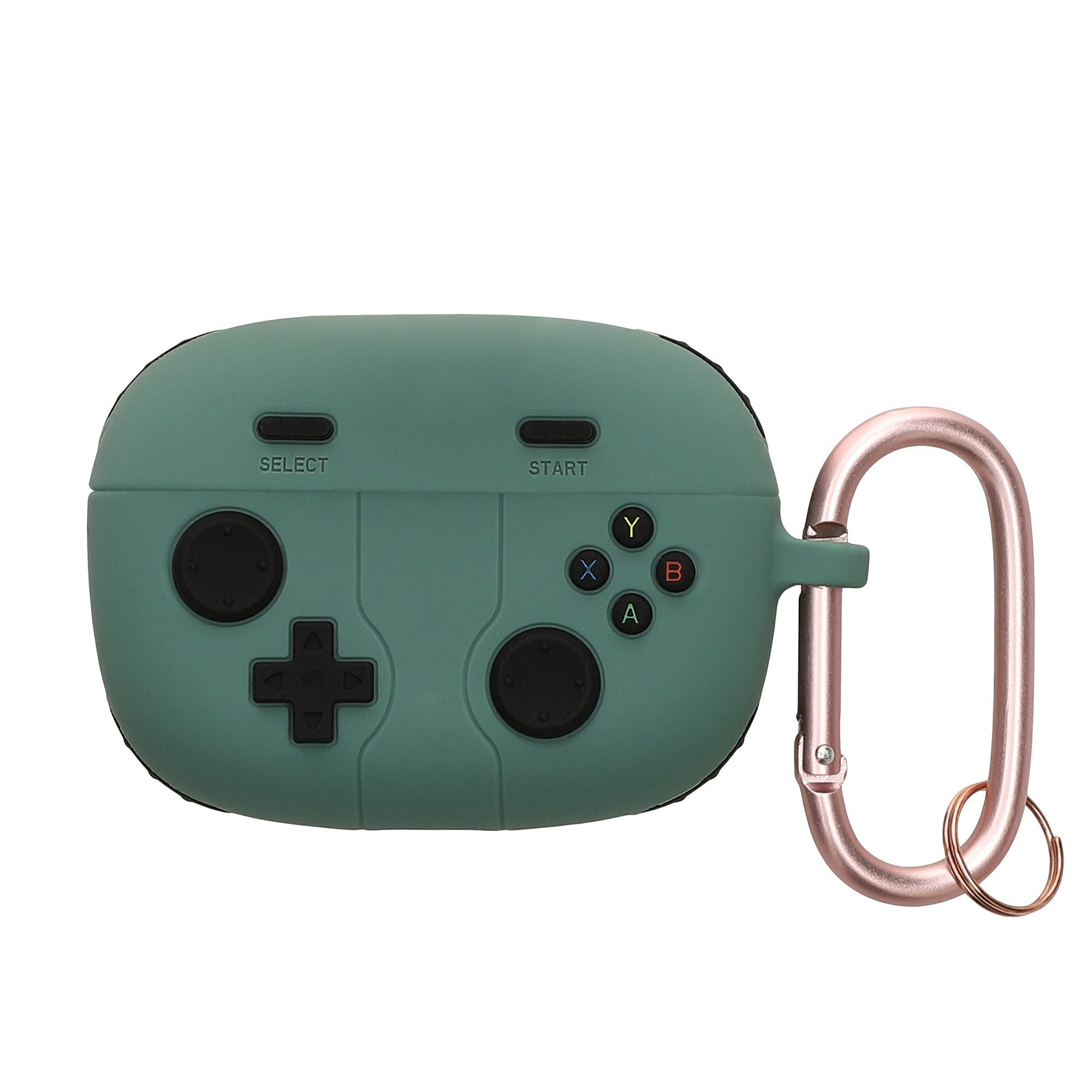 kwmobile Kopfhörer-Schutzhülle Design Schutzhülle für JBL Wave Beam / Beam 2 / Wave 200TWS Hülle, TPU Silikon Case für Kopfhörer Ladecase stoßfestes Cover mit Karabiner