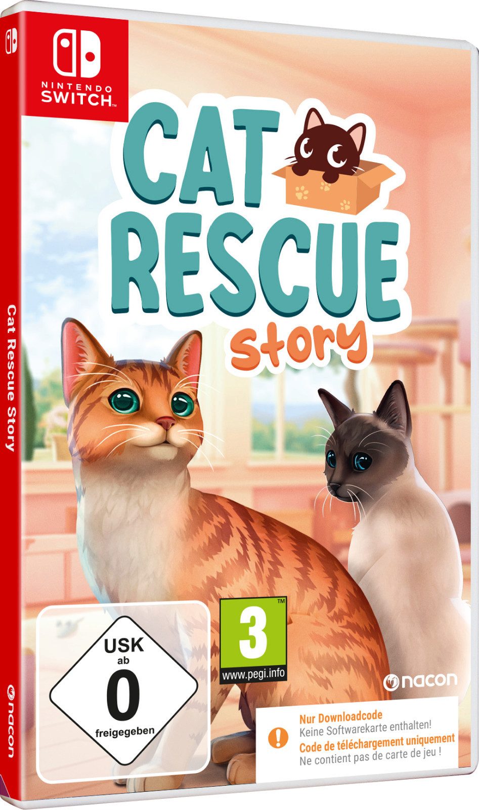 Cat Rescue Story - Katzen Spiel - Nintendo Switch (Code in a Box), Nintendo Switch