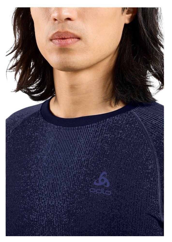 Odlo Langarmshirt Performance Warm Blackcomb (warm, nahtlos, schnelltrocknend)
