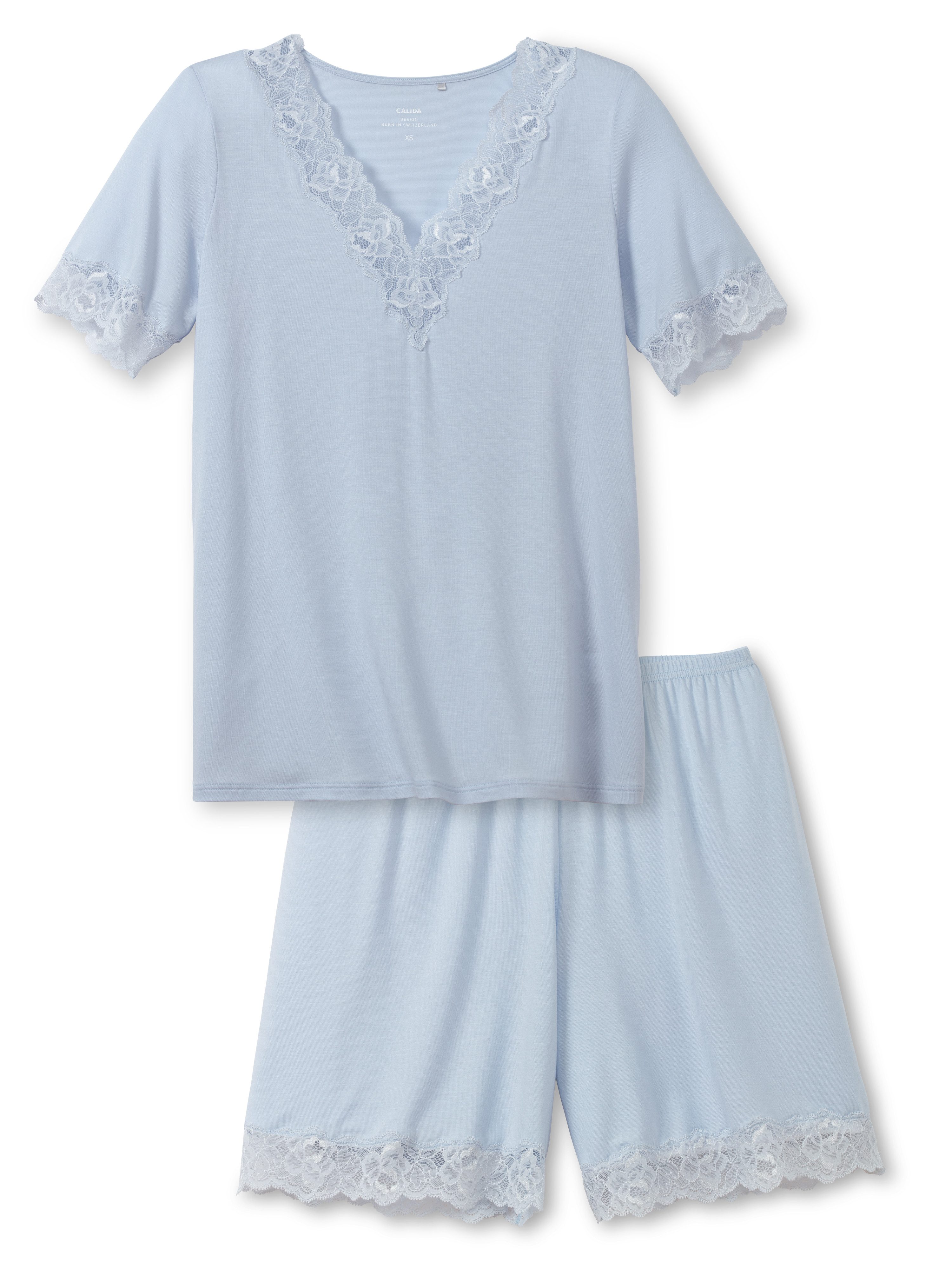 CALIDA Shorty Elegant Dreams (2 tlg) mit süßem Spitzenbesatz günstig online kaufen