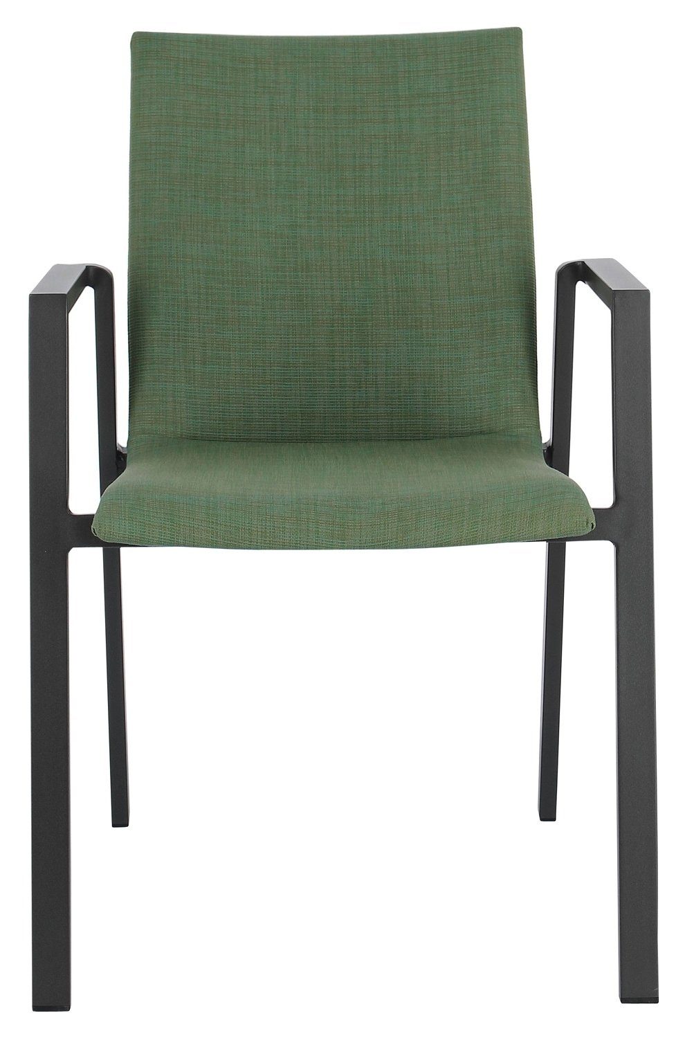 Bizzotto Gartenstuhl ODEON, Aluminium, Olivgrün, Anthrazit, stapelbar