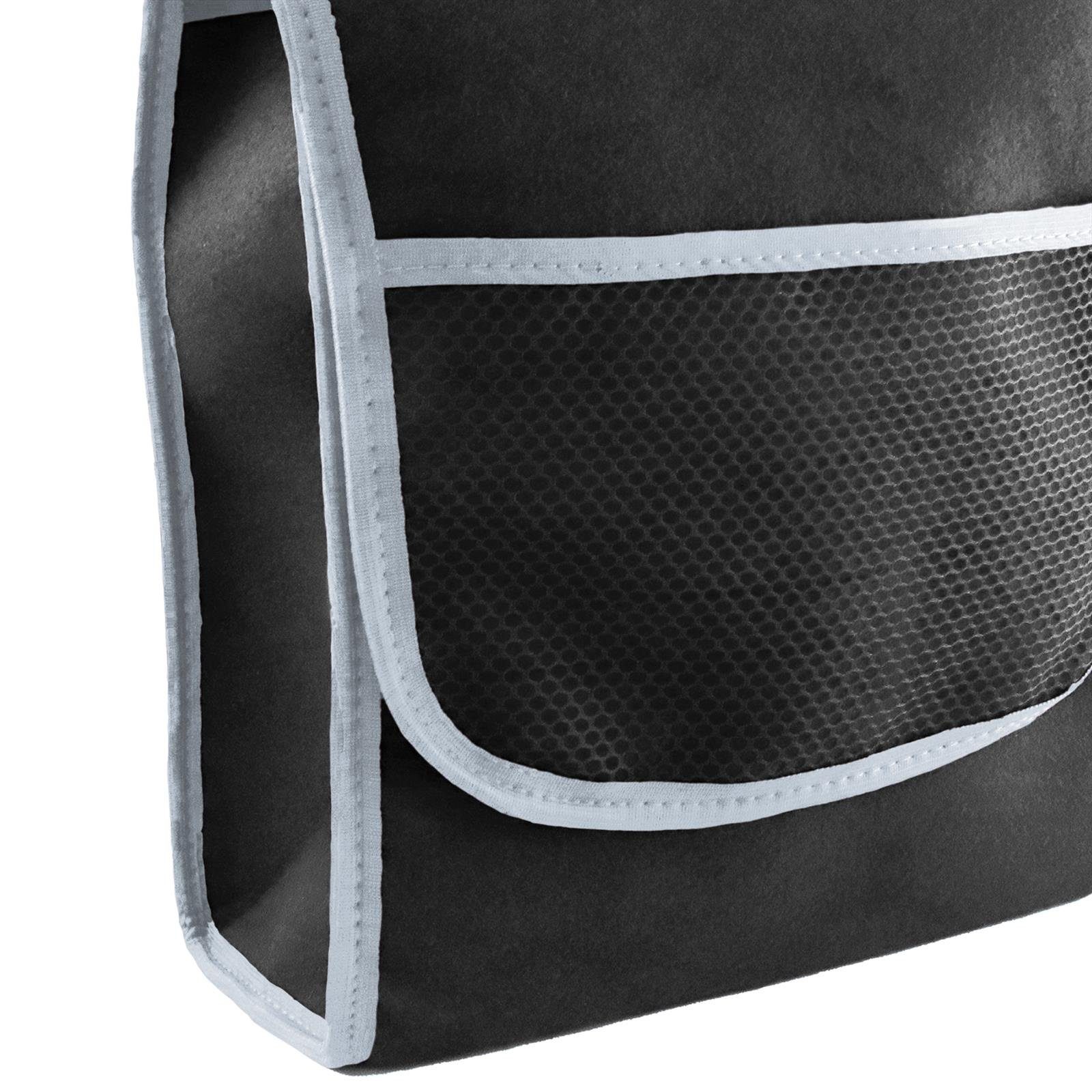 L & P Car Design Organizer Kofferraumtasche Auto in schwarz mit grauem Saum – Bild 2 von 5