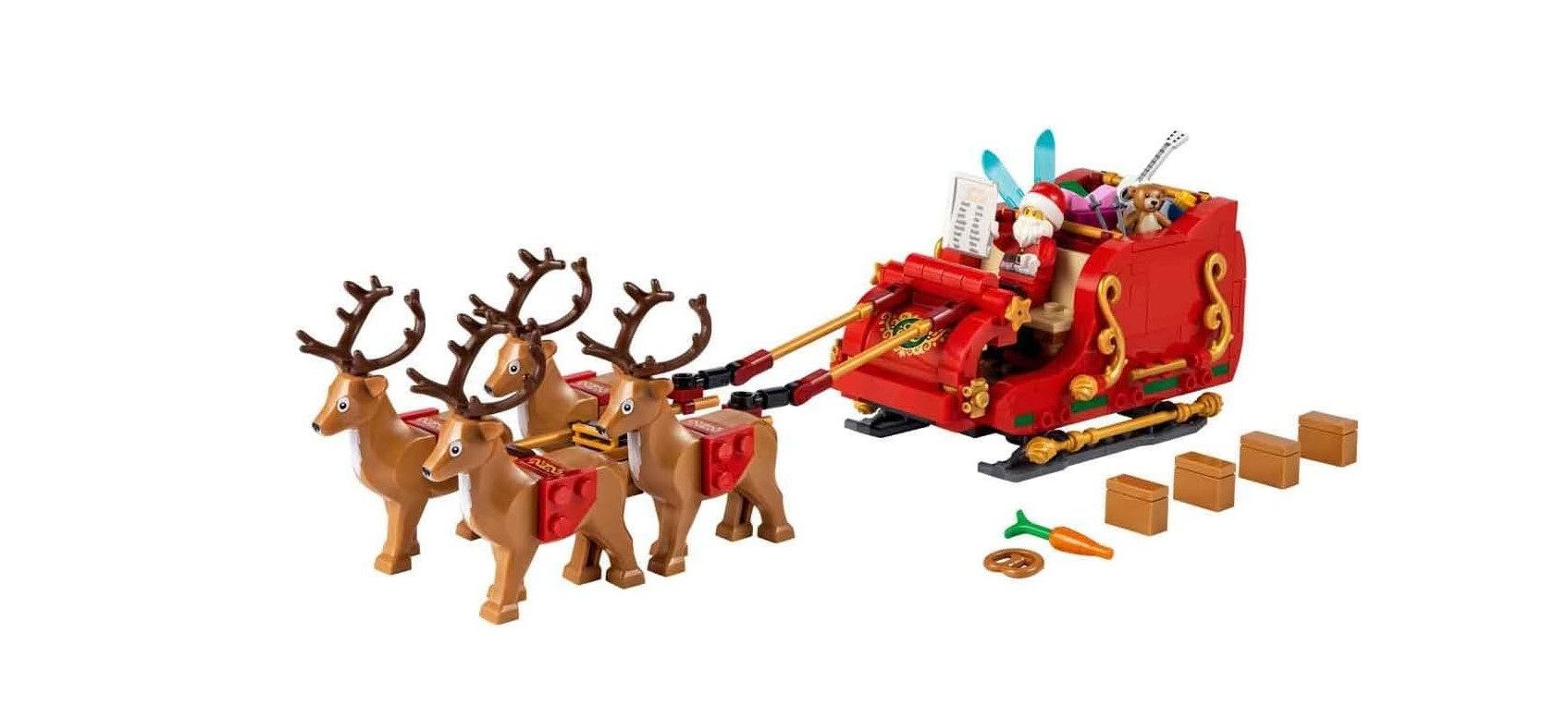 LEGO® Weihnachtsmann-Minifigur (40820) + Weihnachtsmann-Schlitten (40499) Spielbausteine