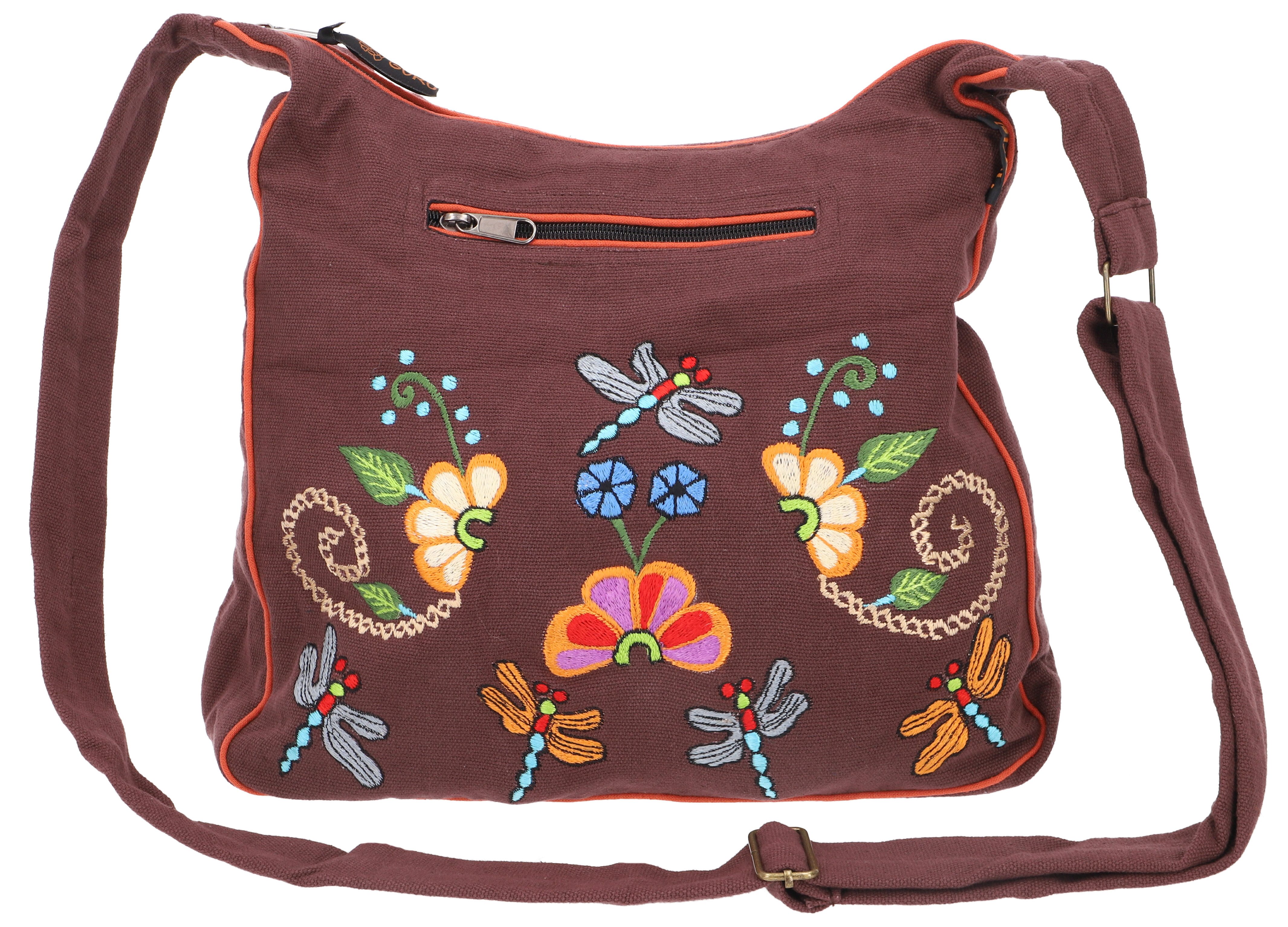Guru-Shop Schultertasche Boho Schultertasche, bestickter Schulterbeutel.. günstig online kaufen