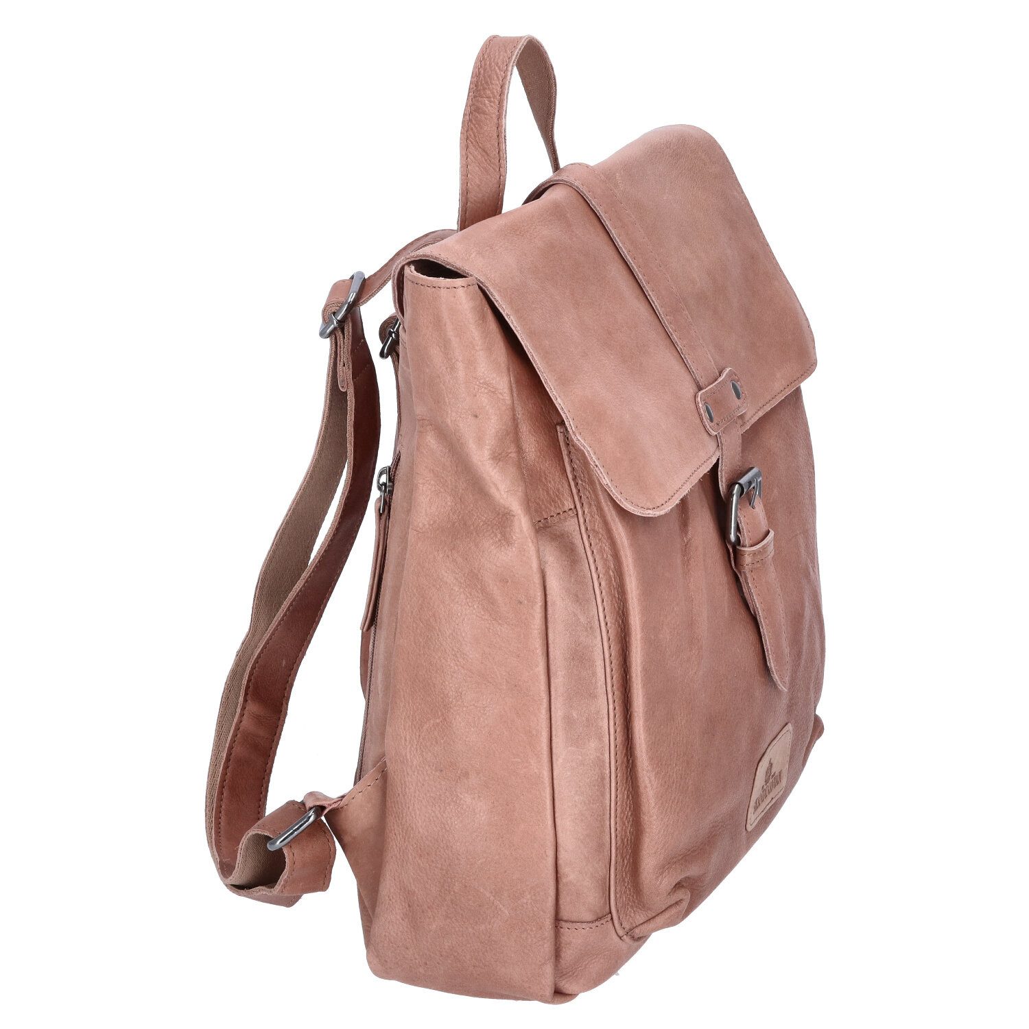 The Skandinavian Brand Freizeitrucksack The Skandinavian Brand Damen Leder Rucksack beige (1-tlg)