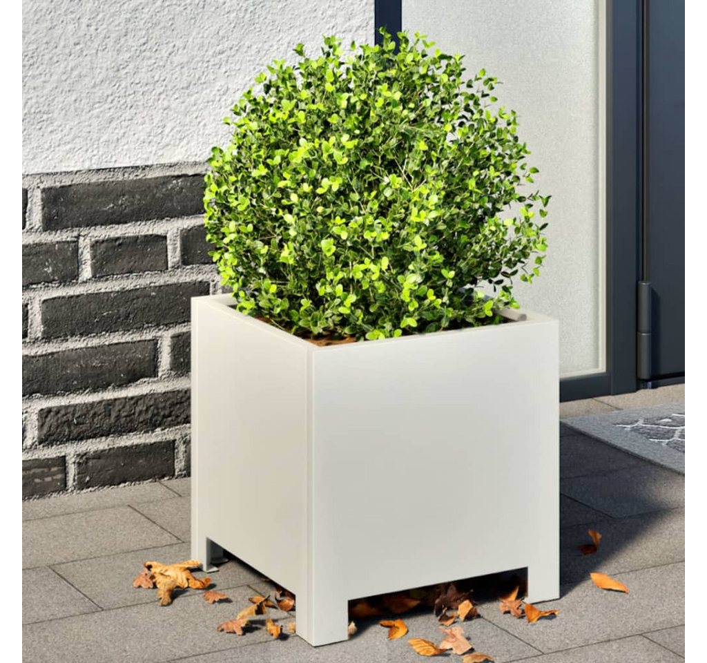 Thumbnail - vidaXL Pflanzkübel Pflanzkübel Blumenkübel Pflanzcontainer Pflanzgefäße 2 Stk Weiß 30x30x