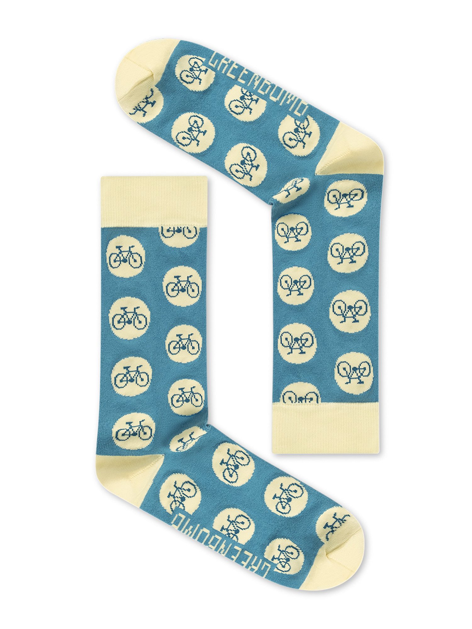 GreenBomb Socken Socks Bike Spot Bio-Baumwoll-Mix, Polyamid, Elasthan, kreative Designs