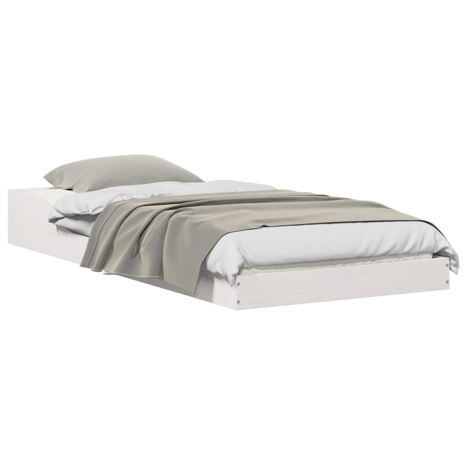 vidaXL Bett Bettgestell Weiß 80 x günstig online kaufen