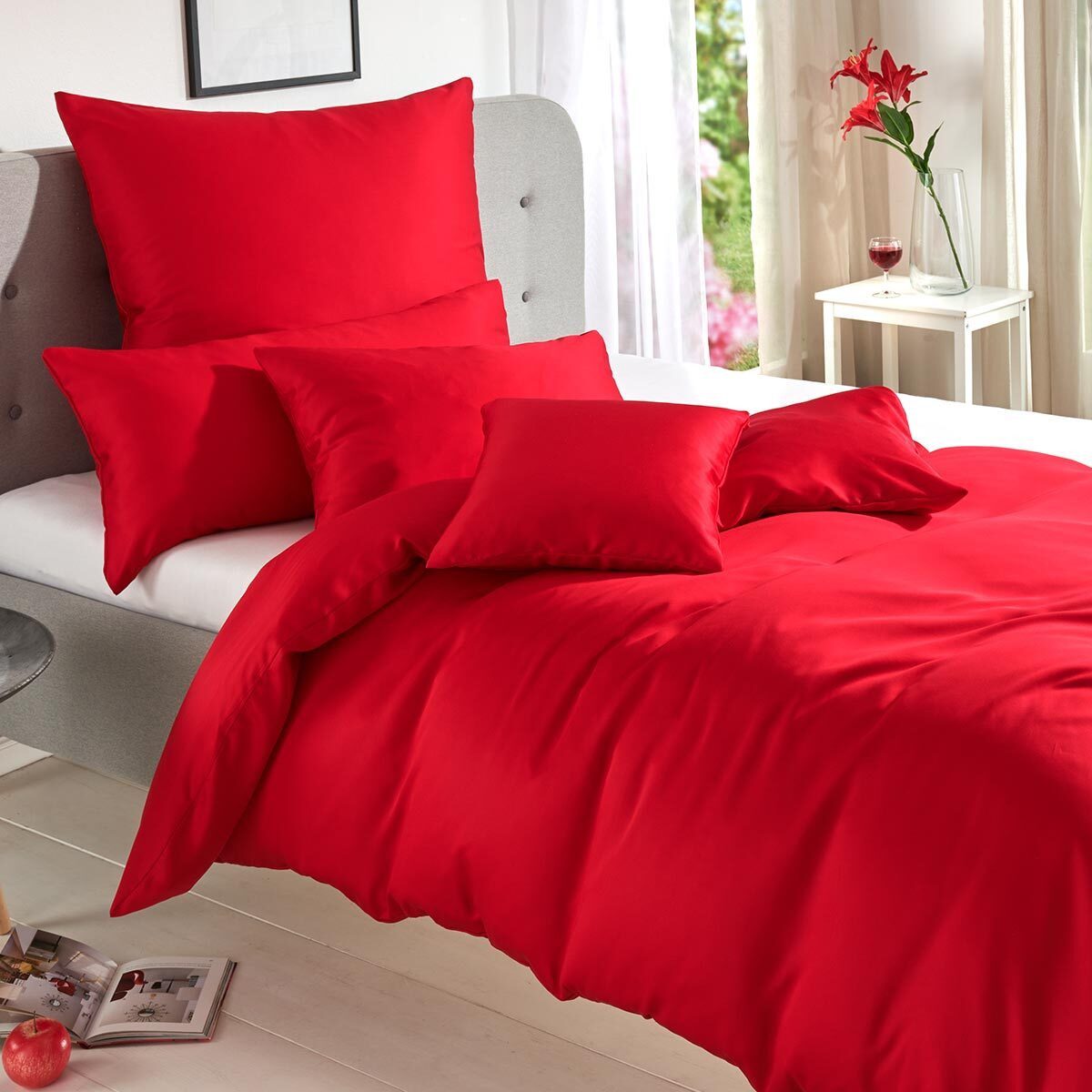 TRAUMSCHLAF Bettwäsche Uni Tencel™ Lyocell, Lyocell, 1 teilig, glatte Oberfläche und super angenehmes weiches Hautgefühl