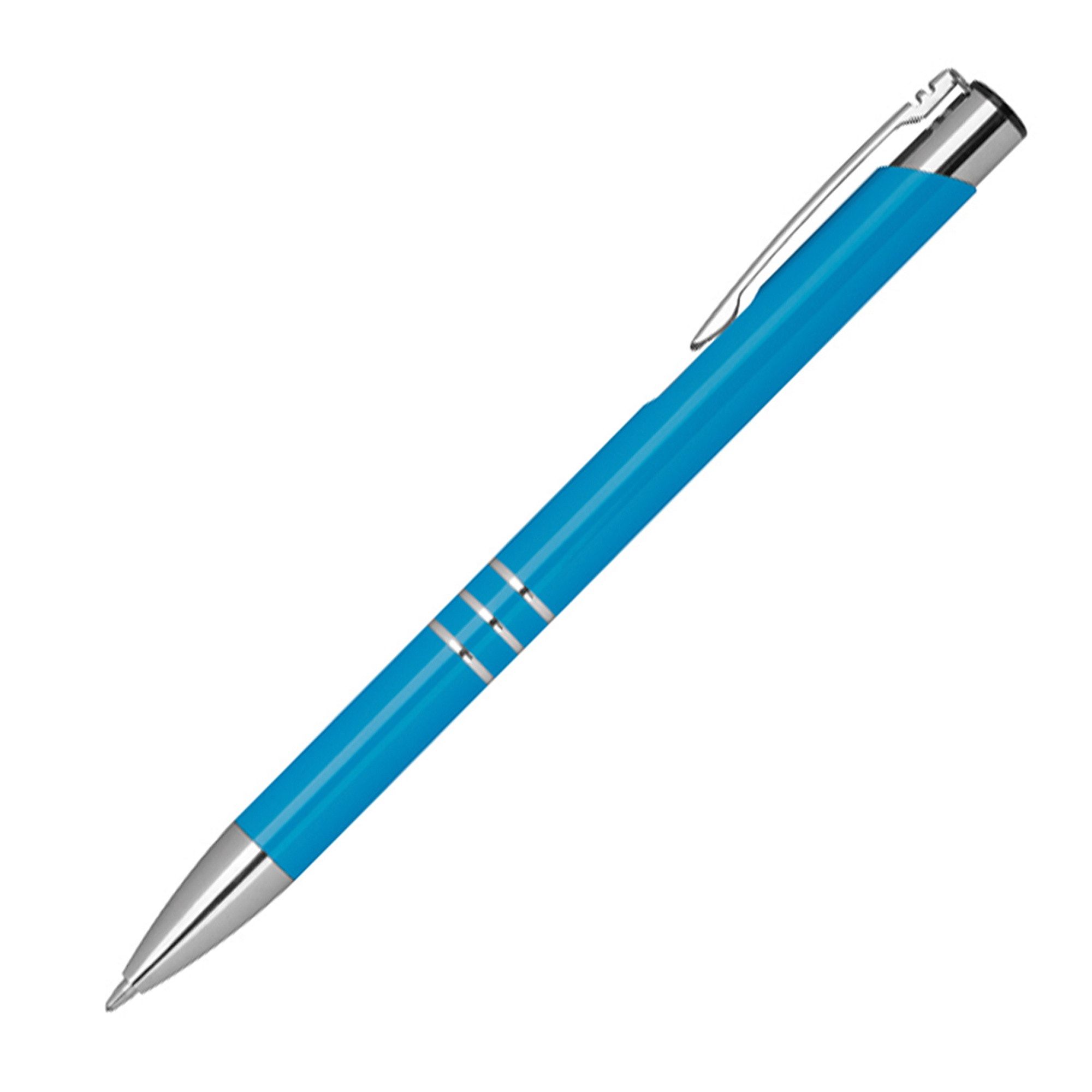 Livepac Office Kugelschreiber Kugelschreiber aus Metall / Farbe: hellblau