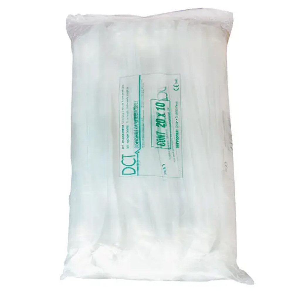 DocMed Katheter DCT Absaugkatheter - gerade -, Einzeln steril verpackt für maximale Hygiene, (30 St), Gerade Spitze