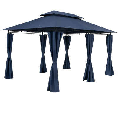 Casaria Pavillon Topas, 3x4m, UV-Schutz 50+, robust, Metall, Seitenwände