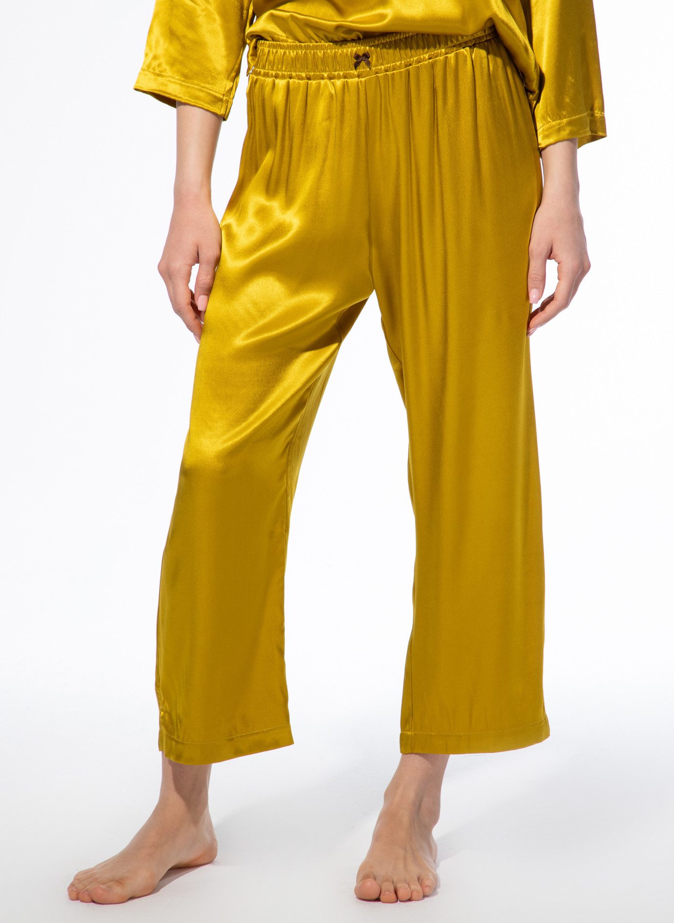 Short Stories Pyjamahose SHORT STORIES 621801 Pants 7/8 golden palm