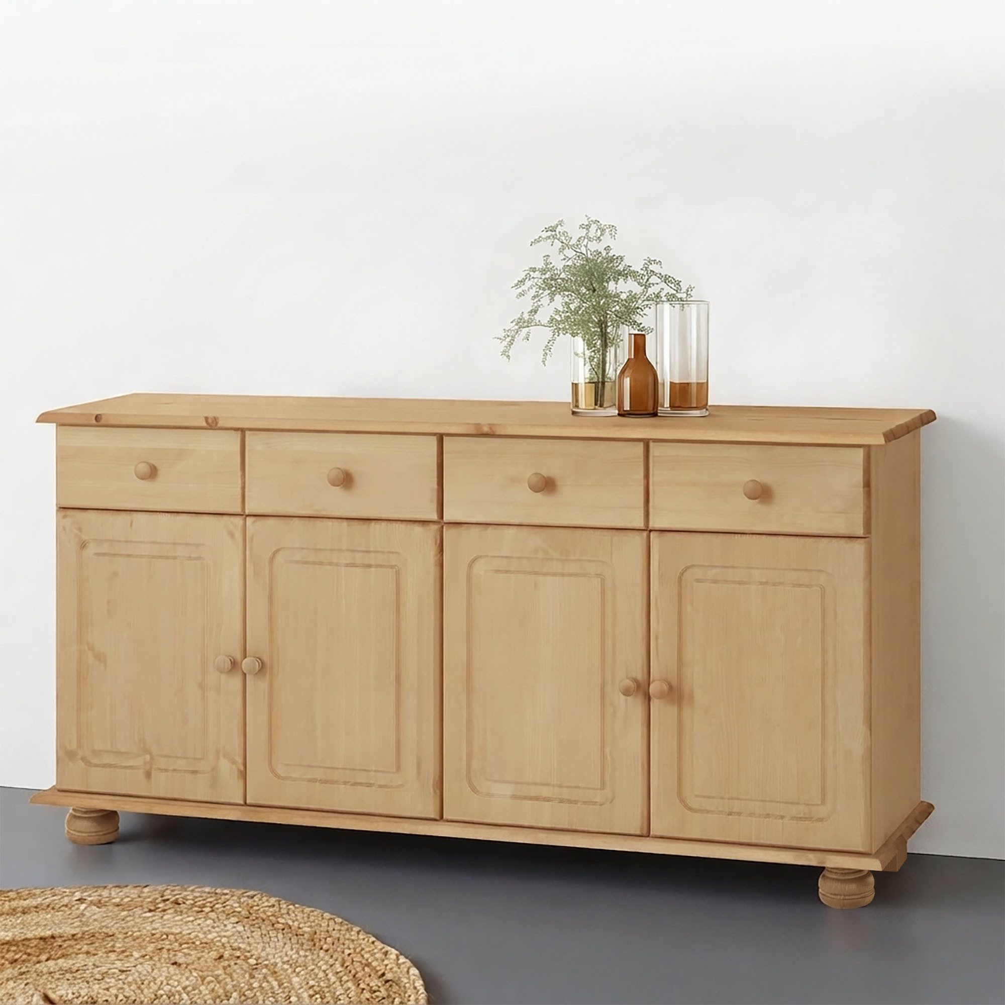 OTTO home Sideboard Mette, Kommode aus massivem Kiefernholz, Breite 156 cm