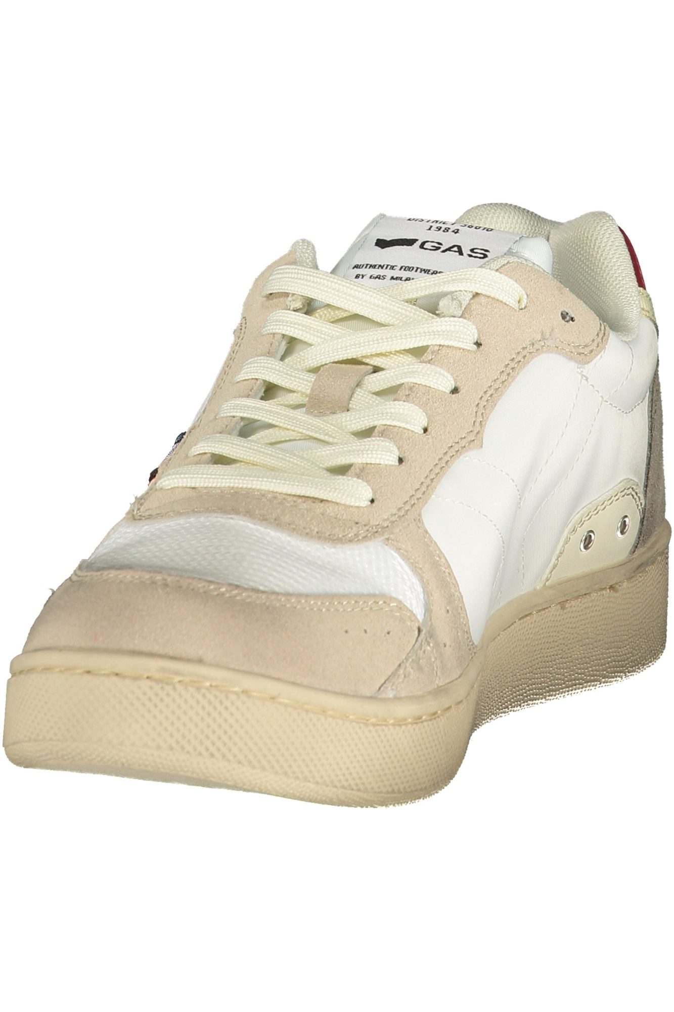 GAS Sneaker Weißer Herrensportschuh mit Farbdetails &