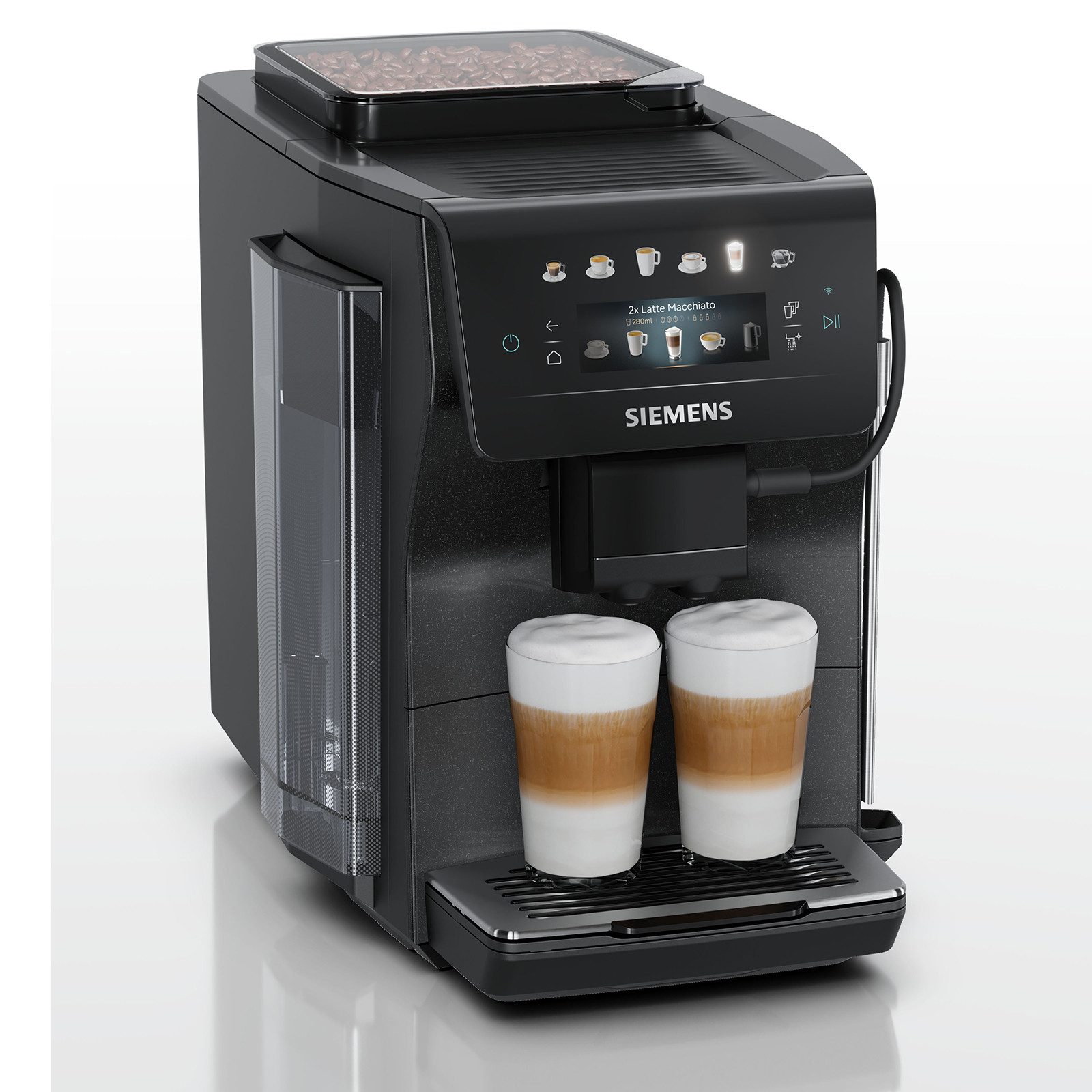 SIEMENS Kaffeevollautomat EQ600 iAroma, Schnell, vielfältig, komfortabel mit Milchsystem