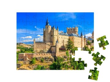 puzzleYOU Puzzle Alcazar von Segovia, Spanien, 48 Puzzleteile, puzzleYOU-Kollektionen Spanien