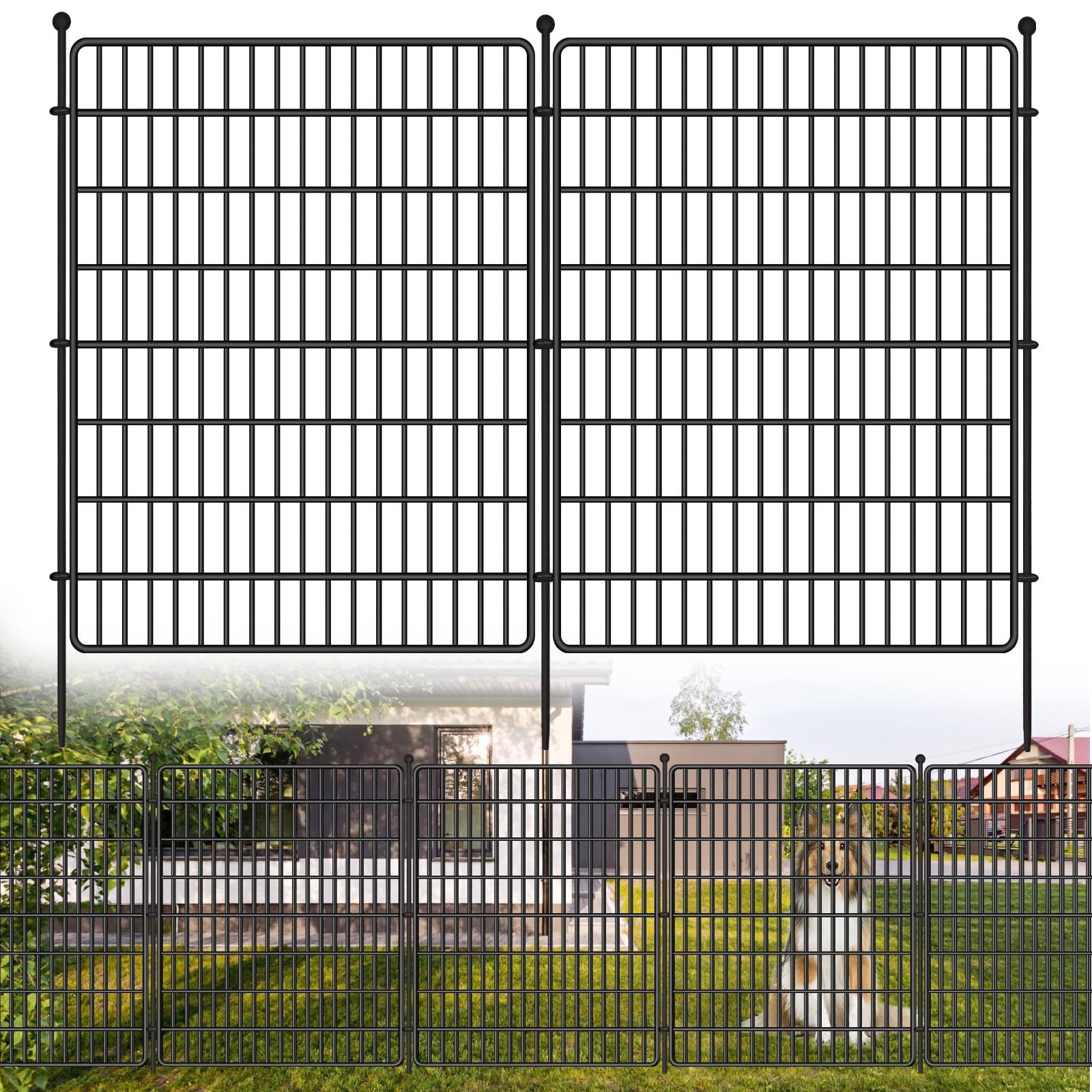 GarveeMore Gartenzaun Freien Stücke ohne Tür, günstig online kaufen