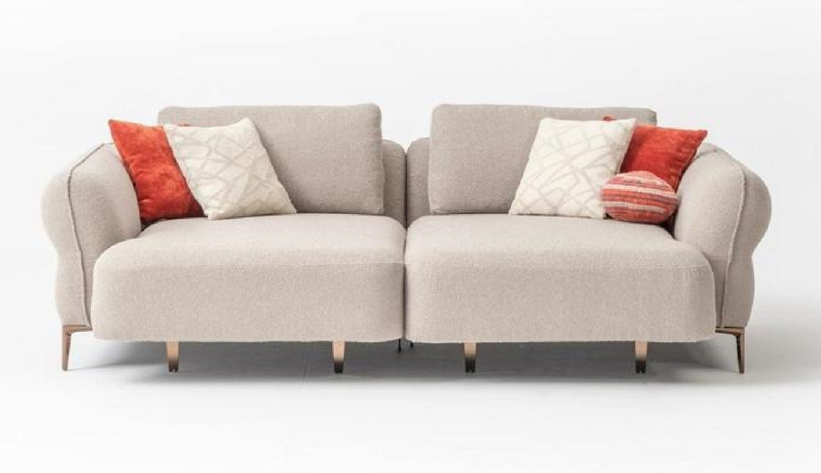 Xlmoebel Chaiselongue Moderne Polstersofa mit 2 Liegeflächen im stilvollen Design, Hergestellt in Europa
