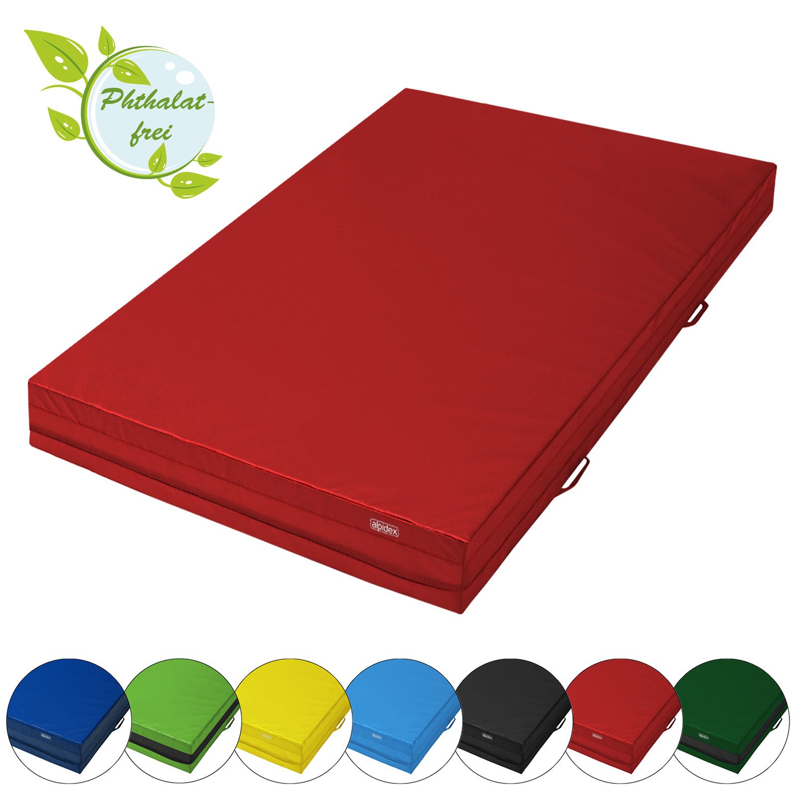 ALPIDEX Weichbodenmatte ALPIDEX Weichbodenmatte 200x100x20 cm - Anti-Rutschboden & Tragegriffe
