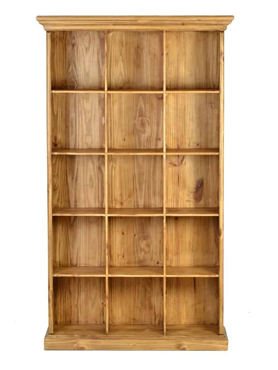 MiaMöbel Bücherregal Mexico, aus massivem Honig Pinienholz