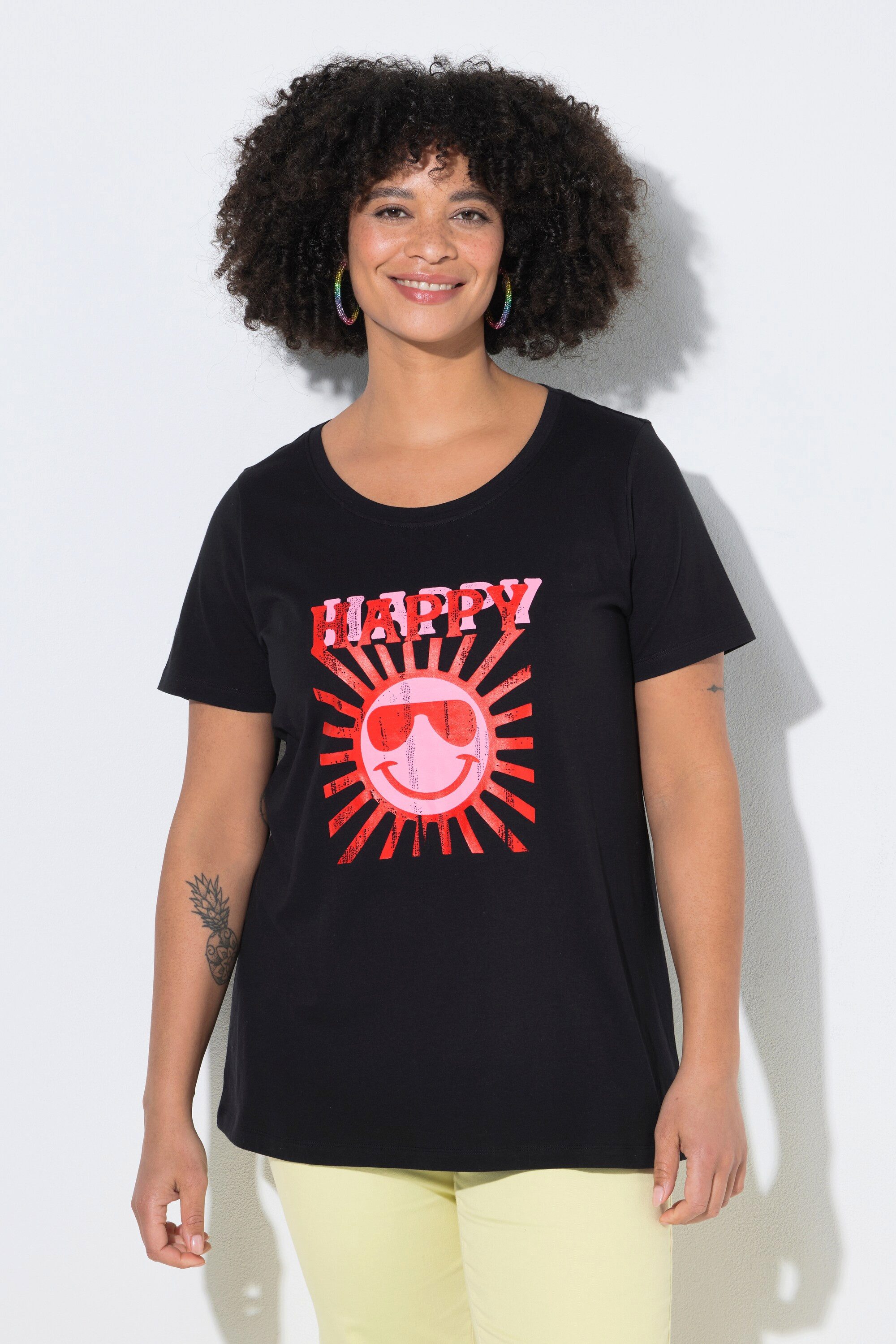 T-Shirt T-Shirt bequeme Passform Happy Sun