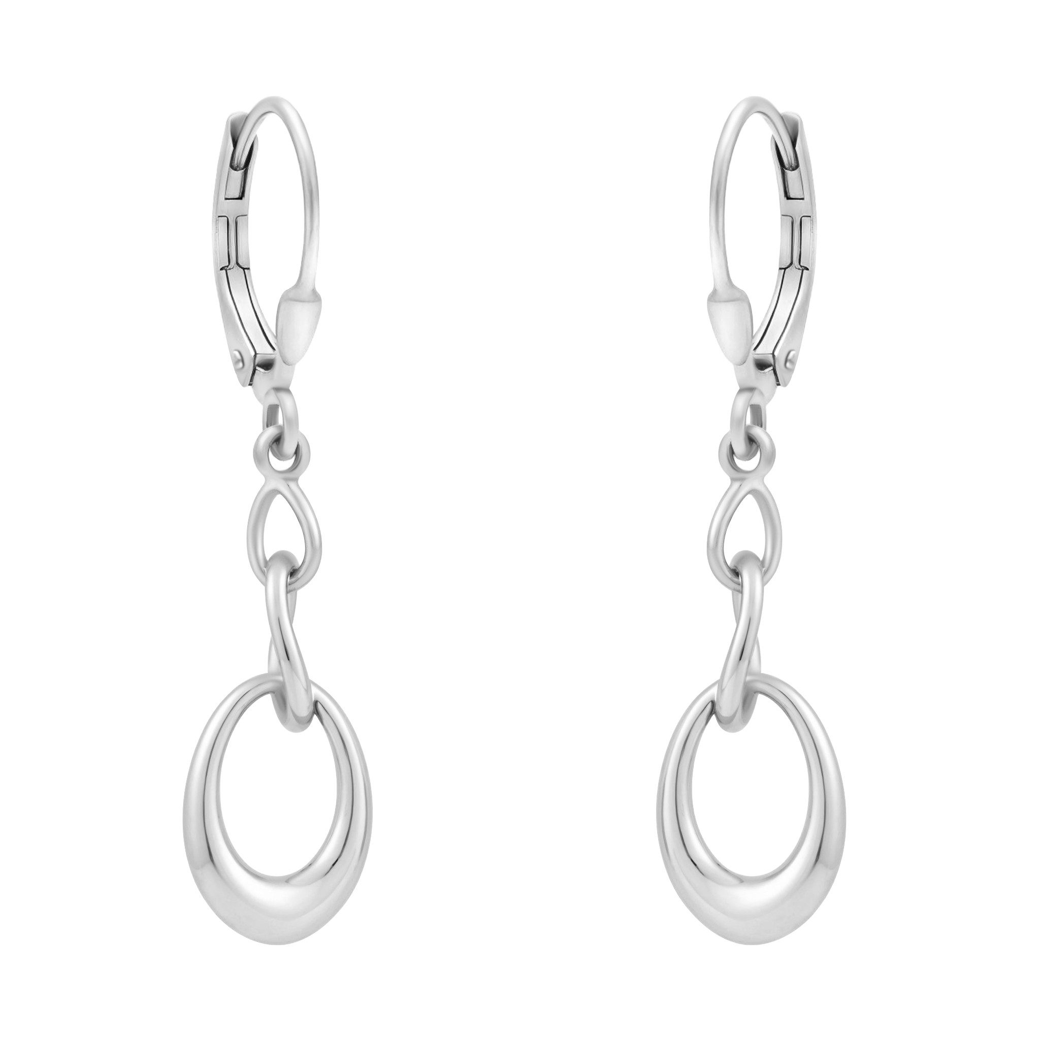 Sofia Milani Paar Ohrhänger Oval, 925 Silber Damen Schmuck - E2553 günstig online kaufen