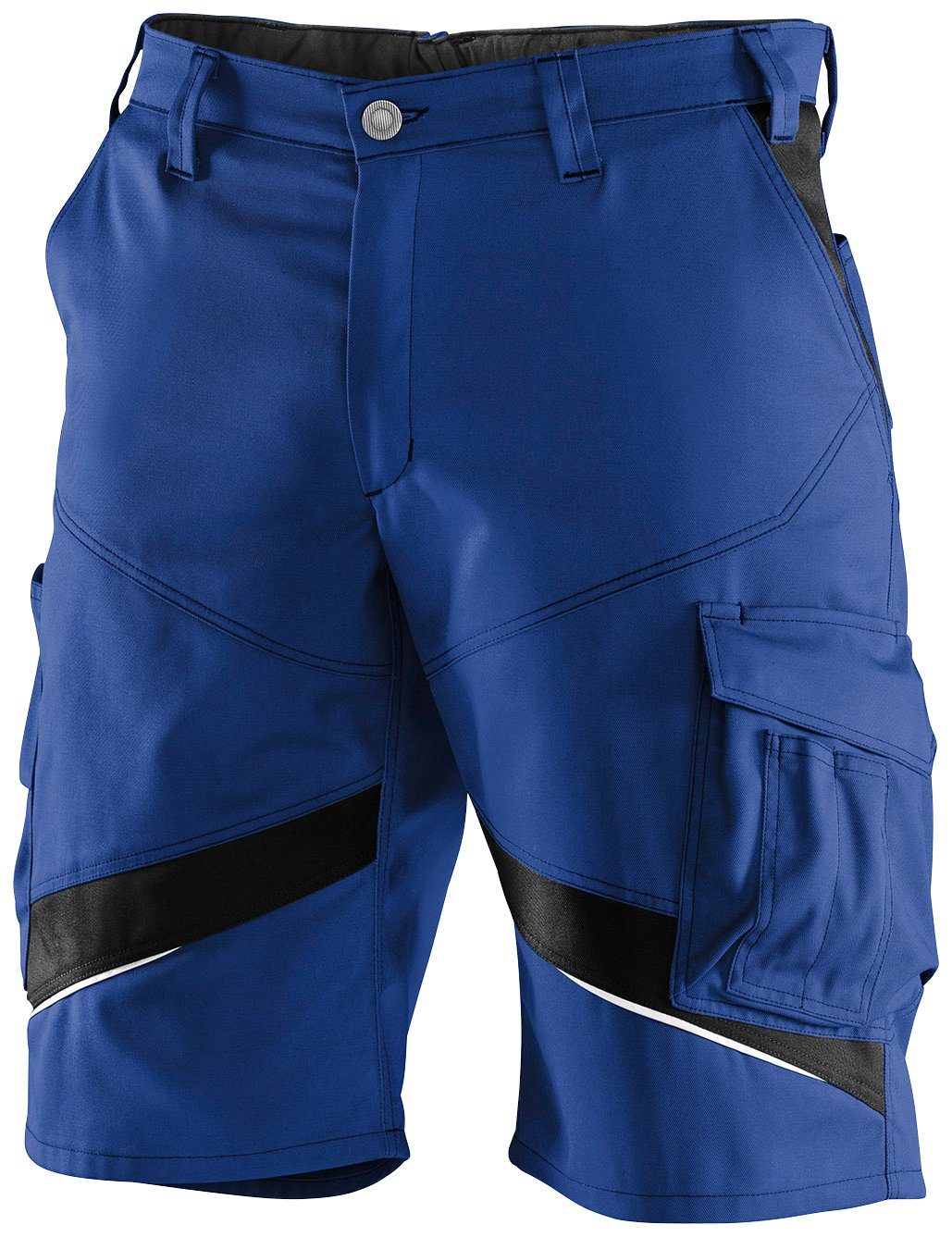 Versandhandelsseite Kübler Arbeitsshorts ACTIVIQ blau-schwarz ergonomisch