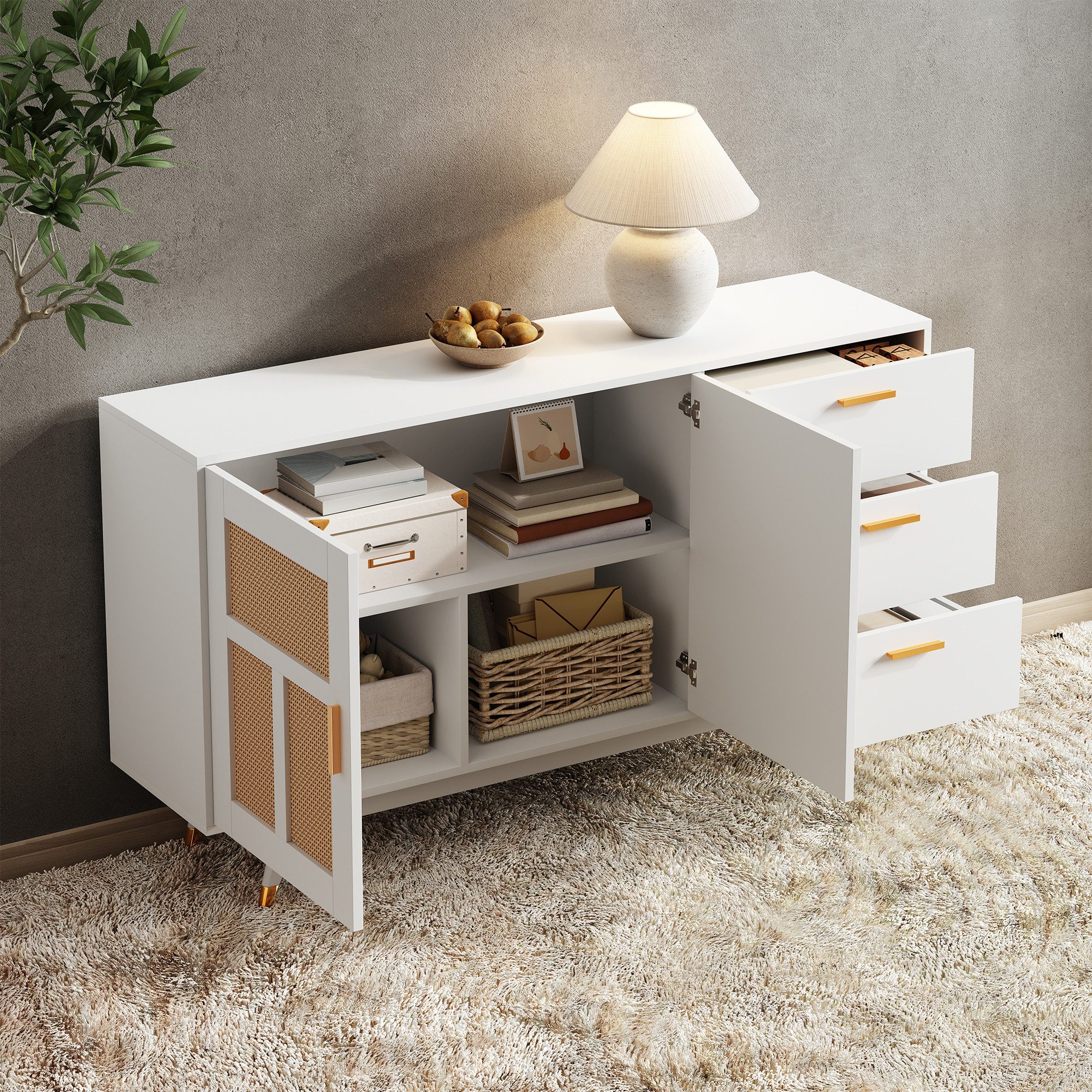 MODFU Sideboard mit Großer Stauraum (Kommode, günstig online kaufen