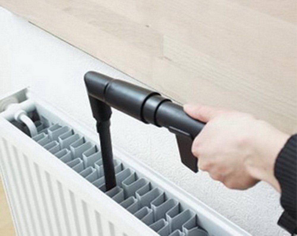 Heireis Bürsteneinheit Heizkörperreinigungssystem Heizkörperbürste Heizungsreiniger, (6-tlg), staub- und wasserfreie Reinigung, für alle handelsüblichen Staubsauger