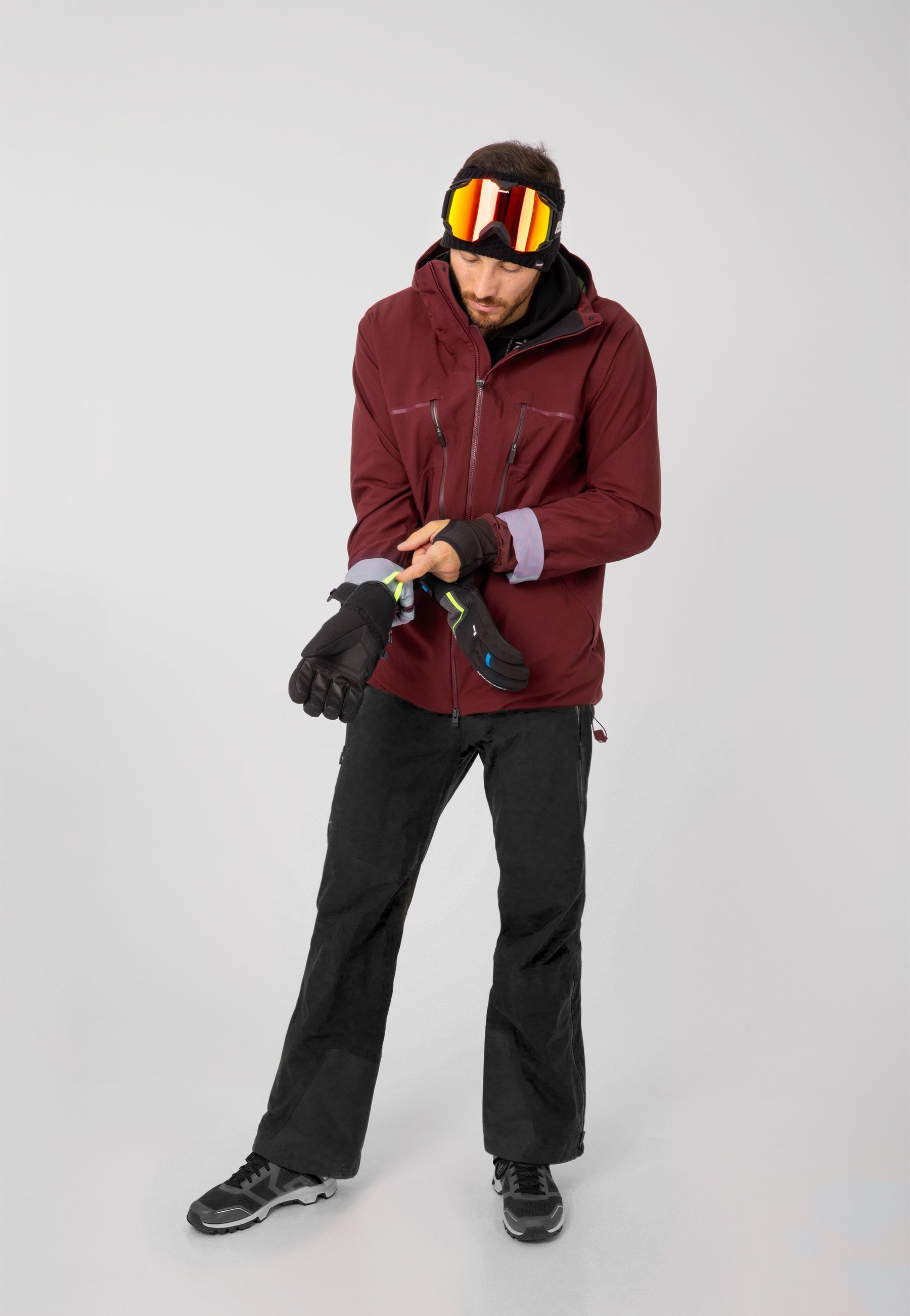 Reusch Skihandschuhe Luca R-TEX® hochwertigem aus blau-schwarz Material XT