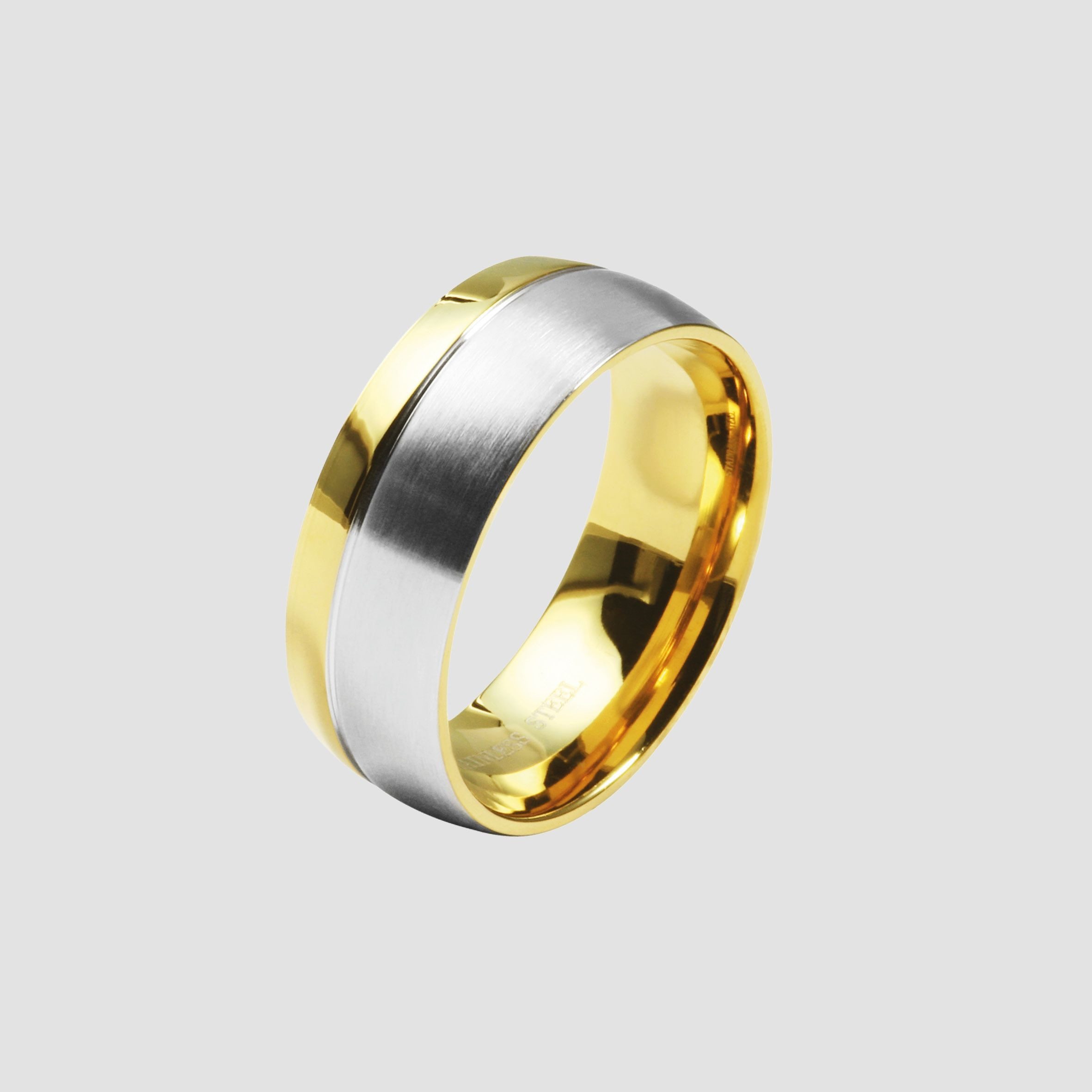 AKZENT Fingerring Duo Expression aus Edelstahl, günstig online kaufen