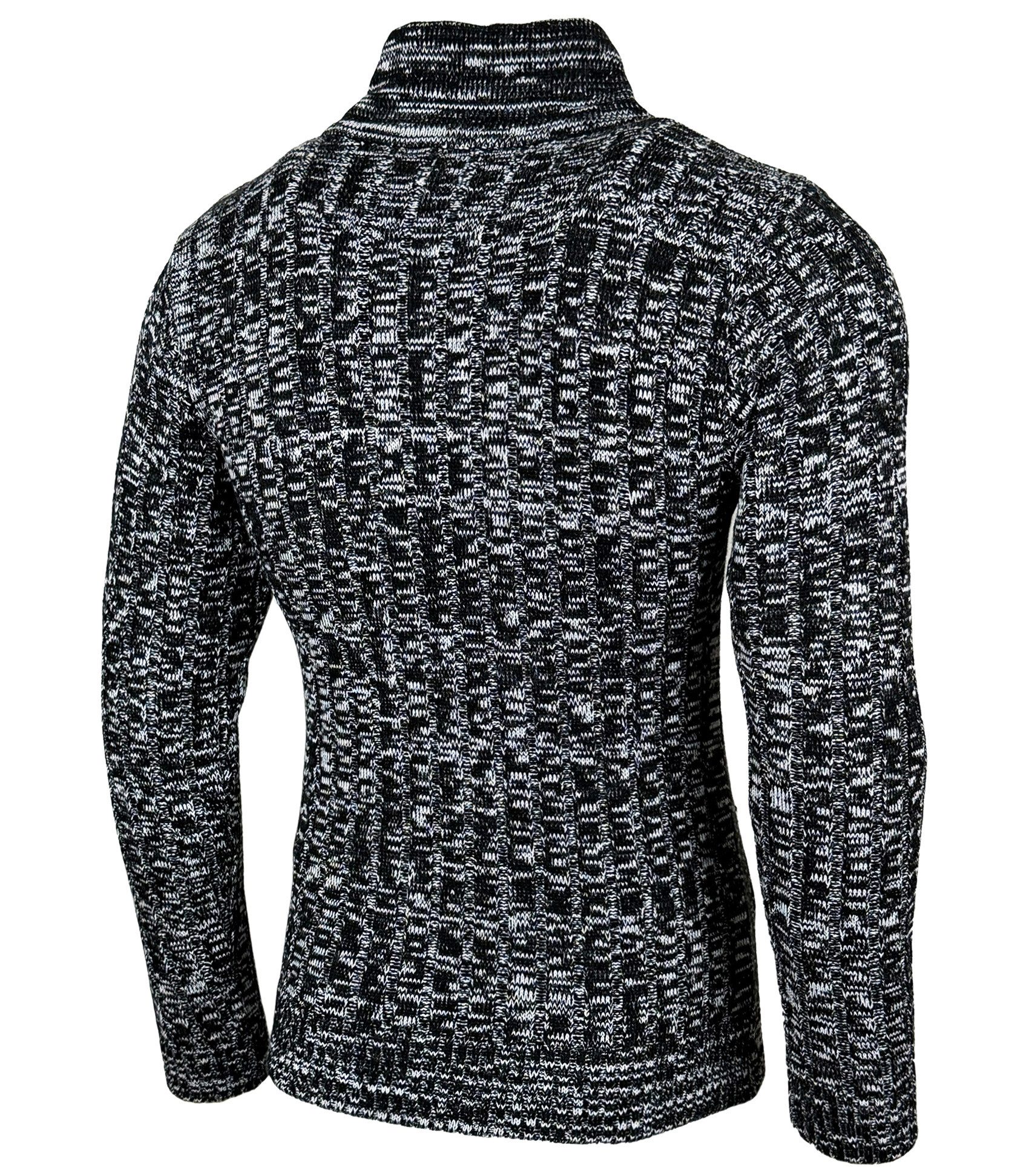 Baxboy Strickpullover Baxboy Herren Meliert Pullover Stehkragen Winter-Freizeit Pulli B-292