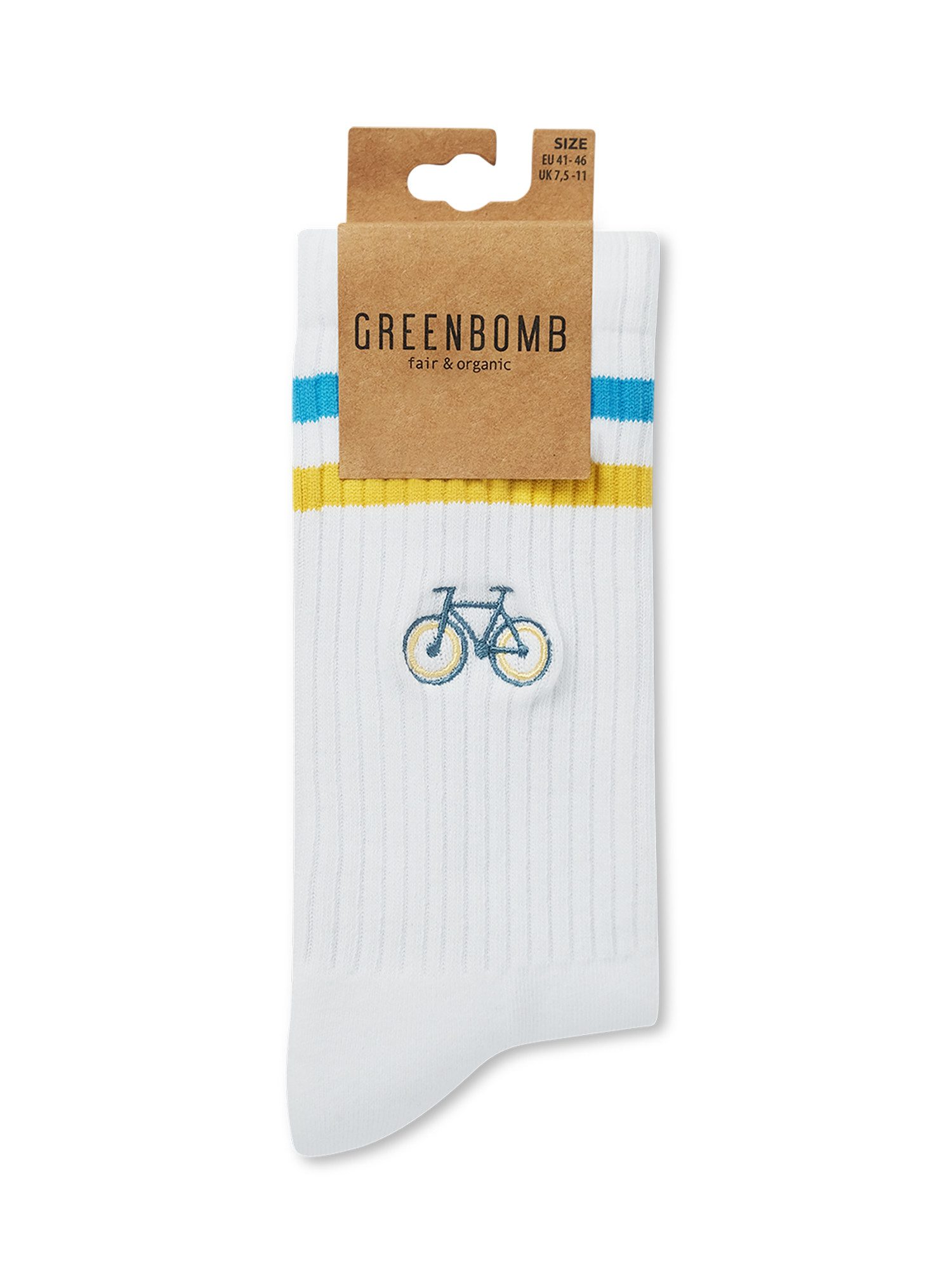 GreenBomb Socken Tennis Socks Bike Loop sportlicher Ripp-Schaft, hoher Stretch-Anteil, hoher Schaft