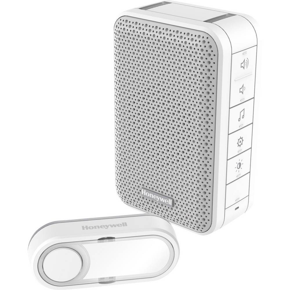 Honeywell Smart Home Türklingel Funk-Gong-Set mit Klingeltaster DC313S