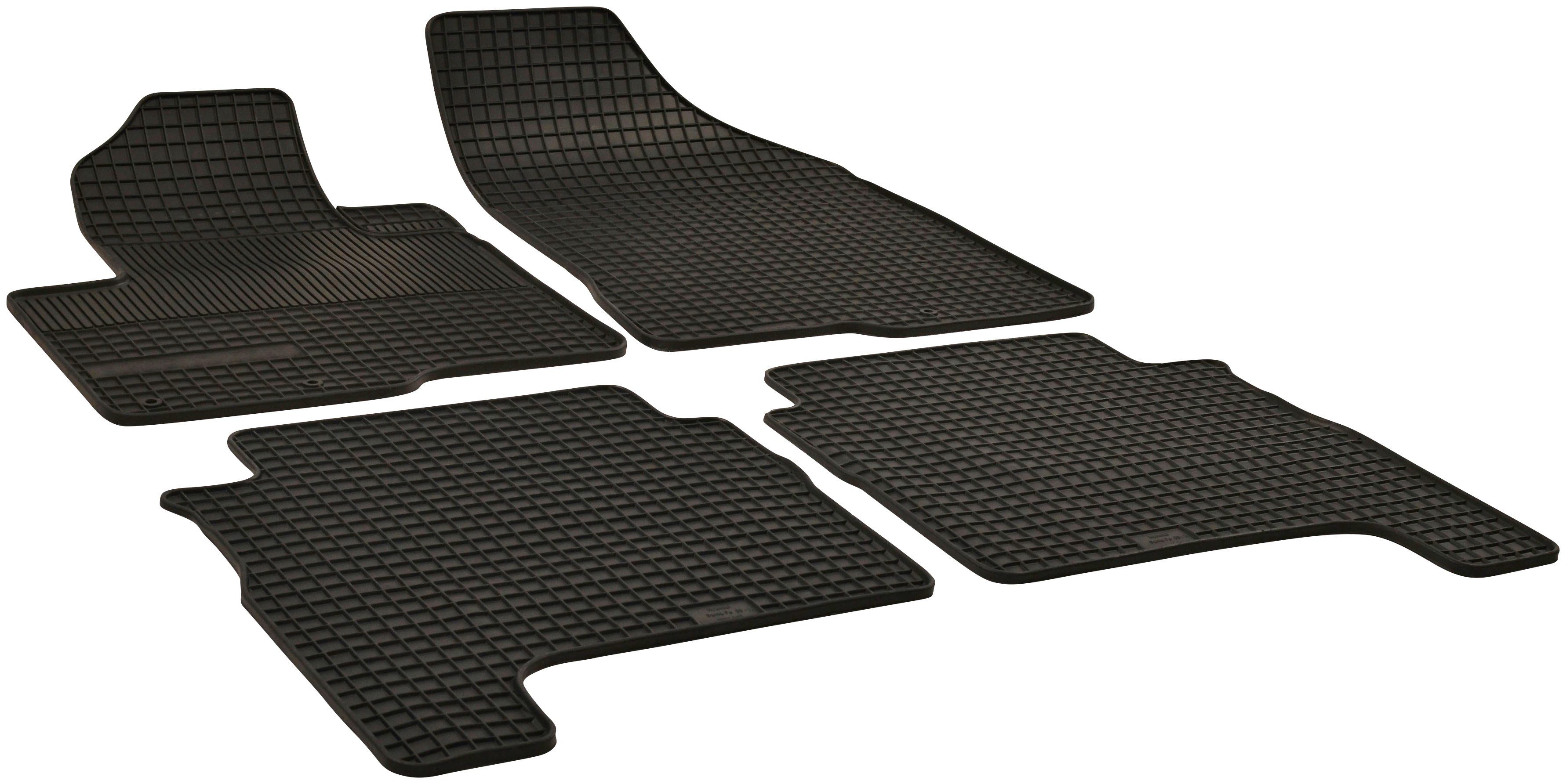 WALSER Passform-Fußmatten (4 St), für Hyundai Santa Fe Geländewagen, für Hyundai Santa Fe II 10/2005-03/2015