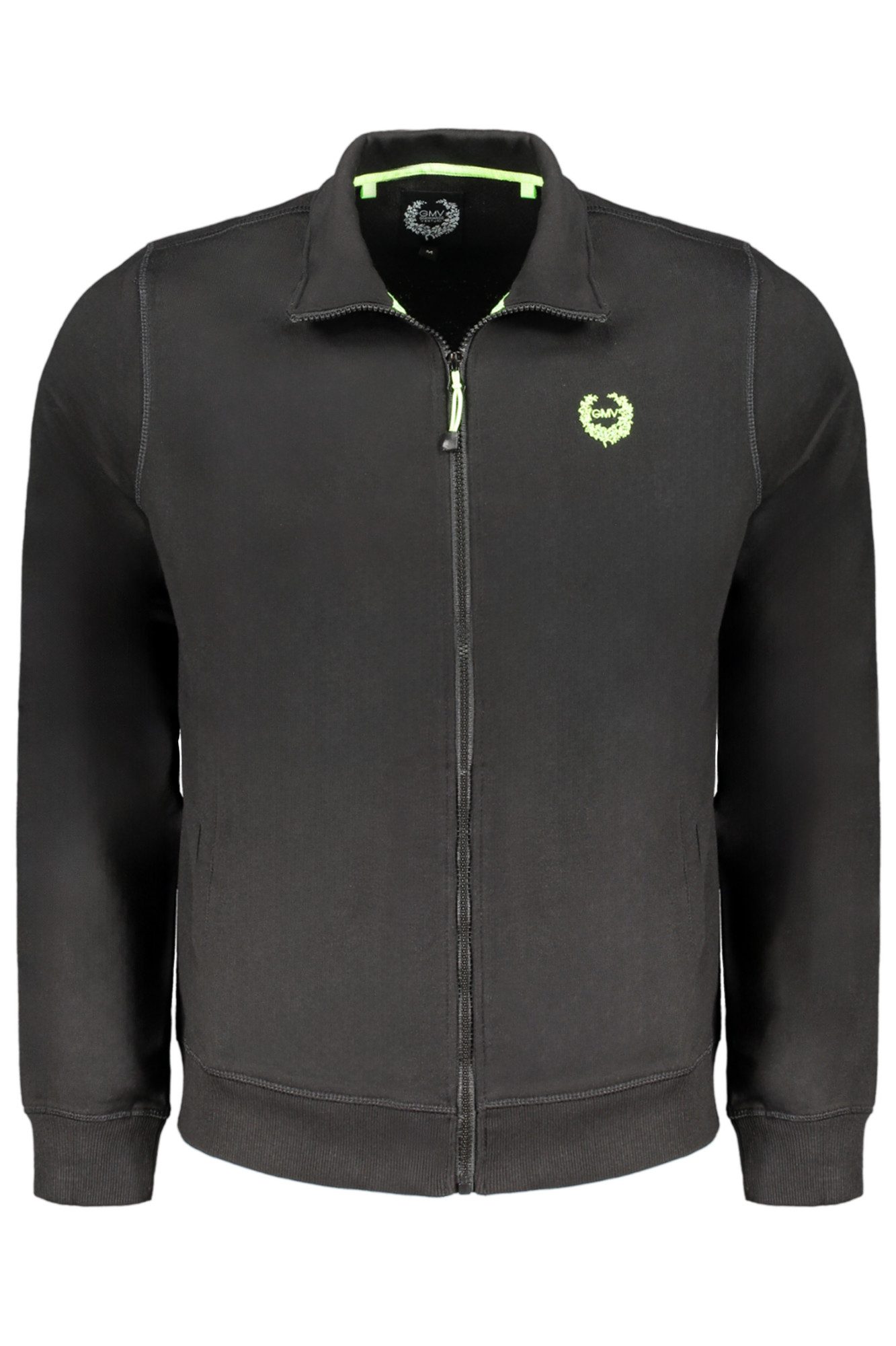 GIAN MARCO VENTURI Sweatshirt Herren Sweatshirt Schwarz mit Reißverschluss und