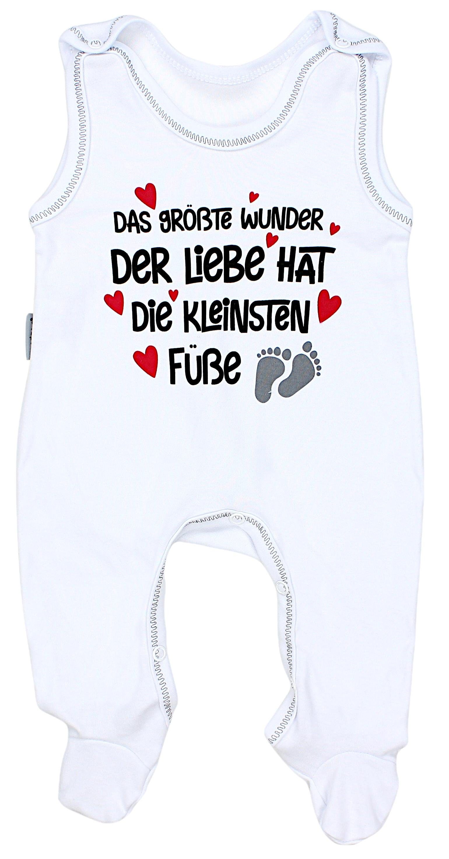 TupTam Strampler TupTam Unisex Baby Strampler mit Spruch I love Mum and Dad Das größte Wunder der Liebe / Weiß