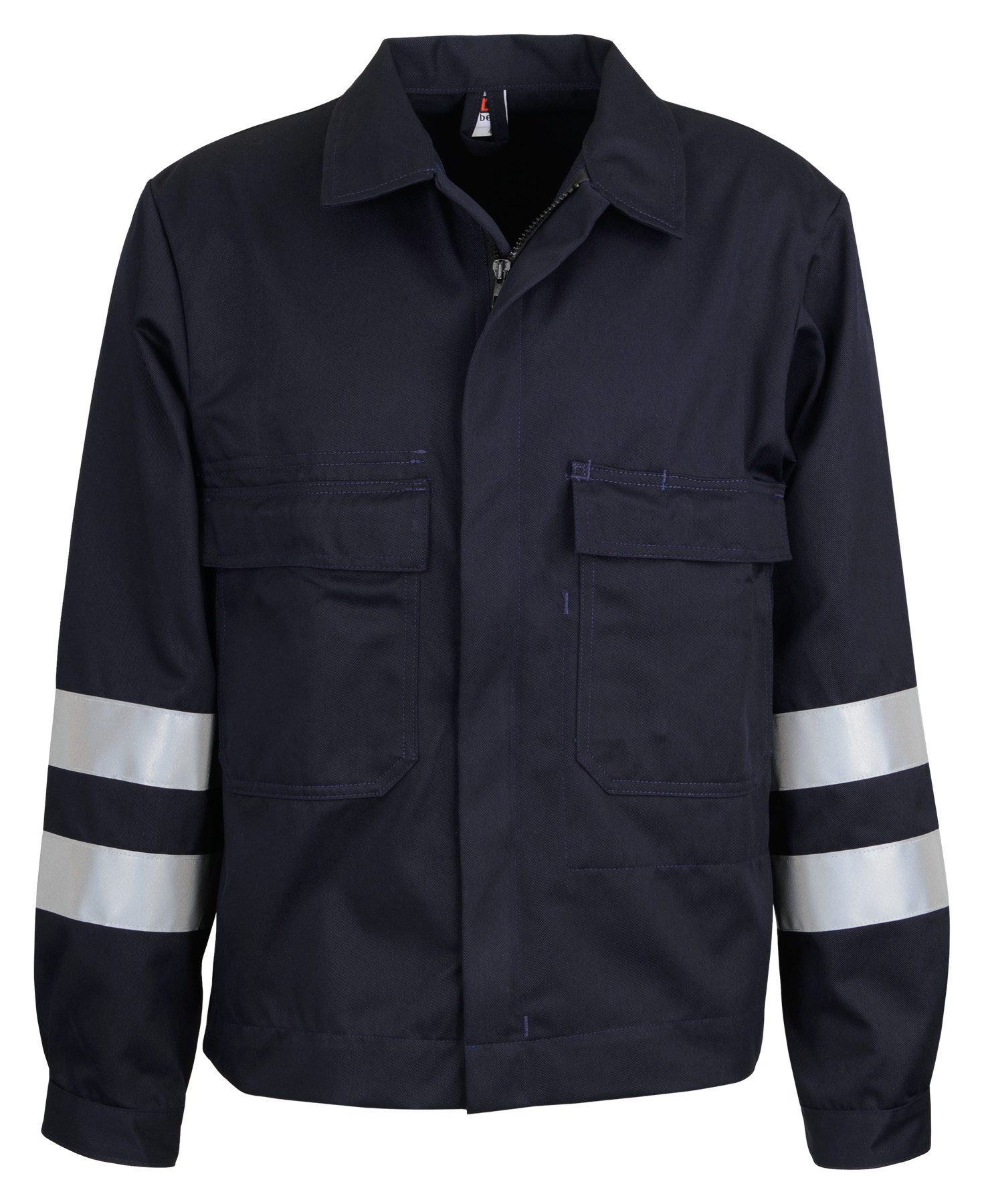 BEB Arbeitsjacke beb HANDWERK Herren Bundjacke REFLEXSTREIFEN Polyestermix Marine