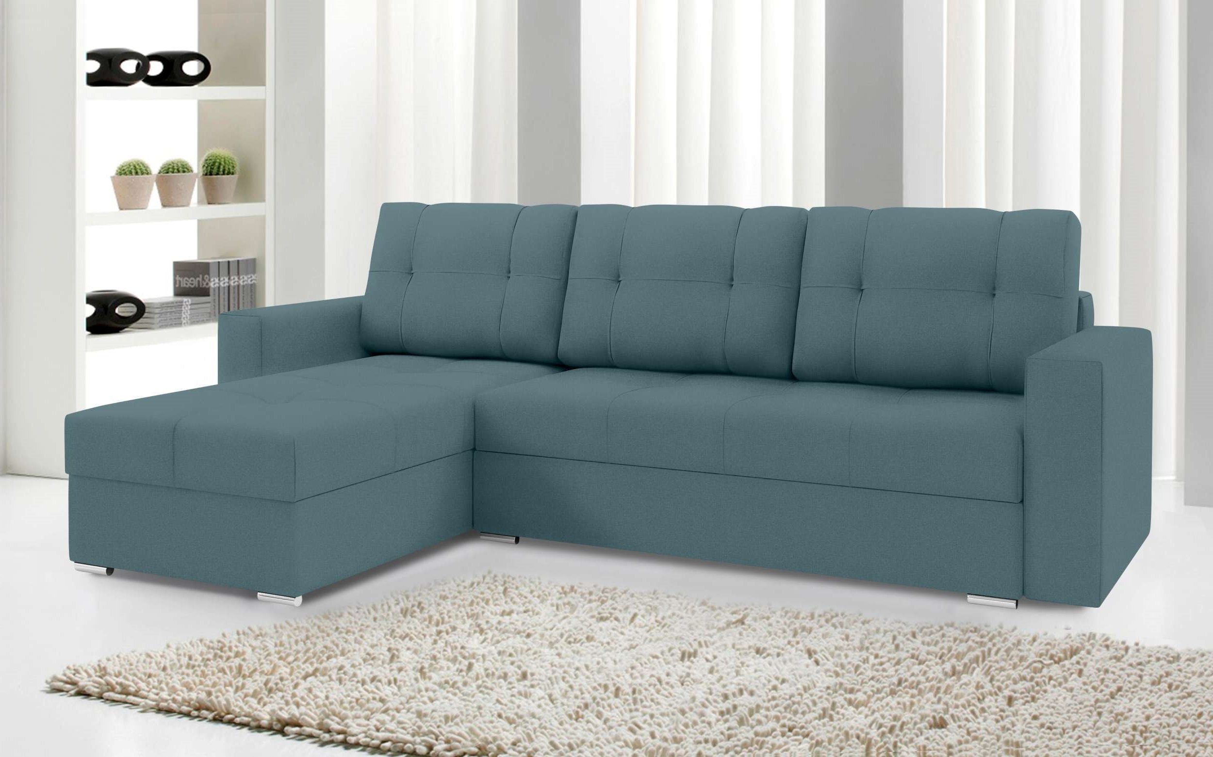 Stylefy Ecksofa Design Eckcouch, L-Form, Sitzkomfort, Sofa, Bettfunktion, Bettkasten, mit Modern mit Adelina,