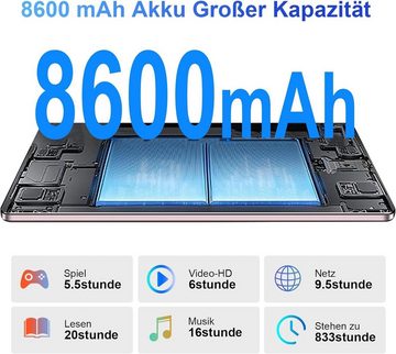 AOCWEI Tablet (11", 256 GB, Android 13, 5G, Tablet mit Tastatur Maus,5GWLAN (512GB TF)Octa-Core 8600mAh 2000 x1200)