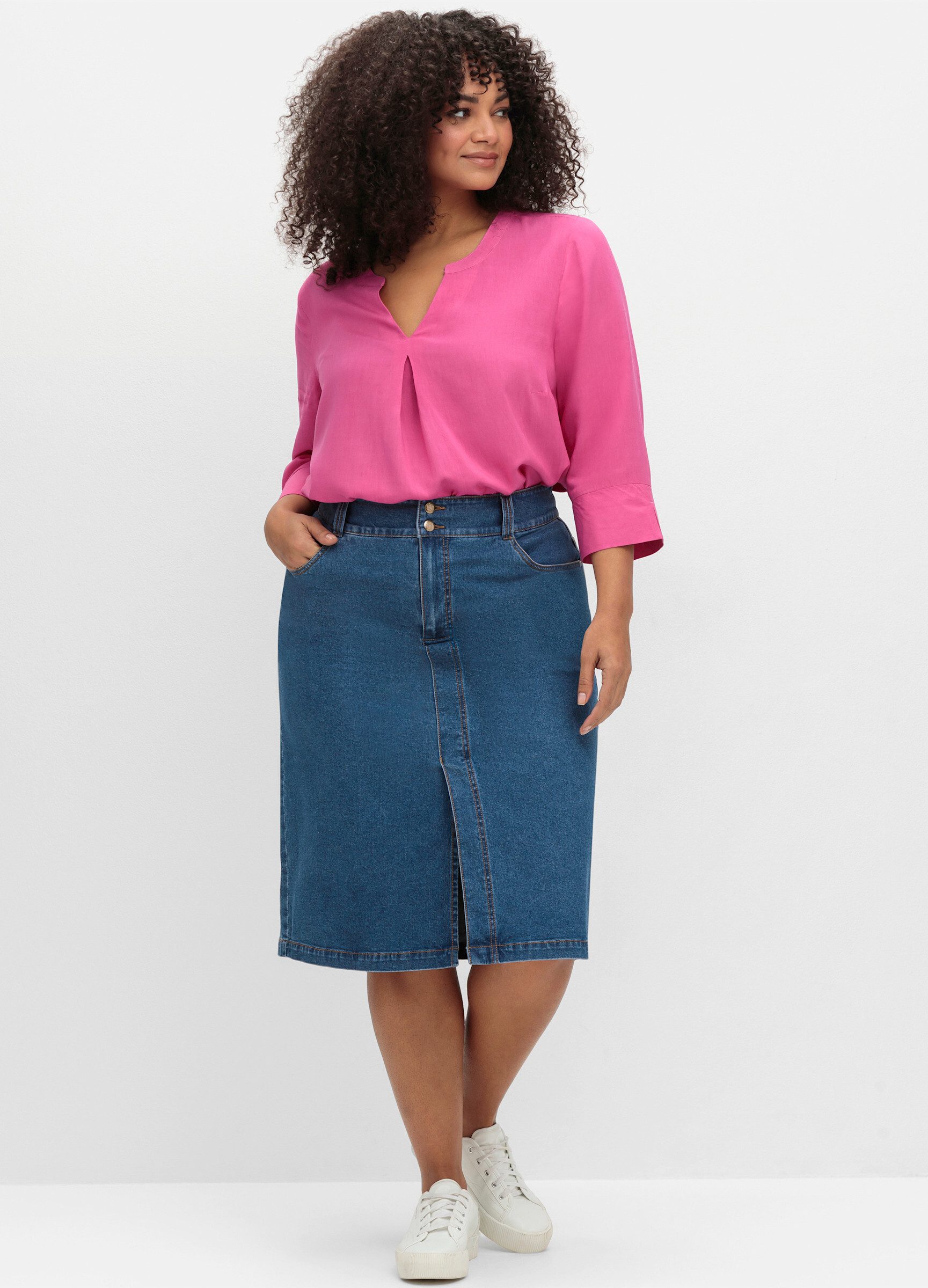 Sheego A-Linien-Rock Jeansrock . günstig online kaufen