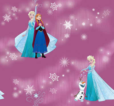 Vorhang nach Maß »Frozen«, Wirth, Multifunktionsband (1 St), verdunkelnd, Satin, Walt Disney, Feste Breite 142 cm