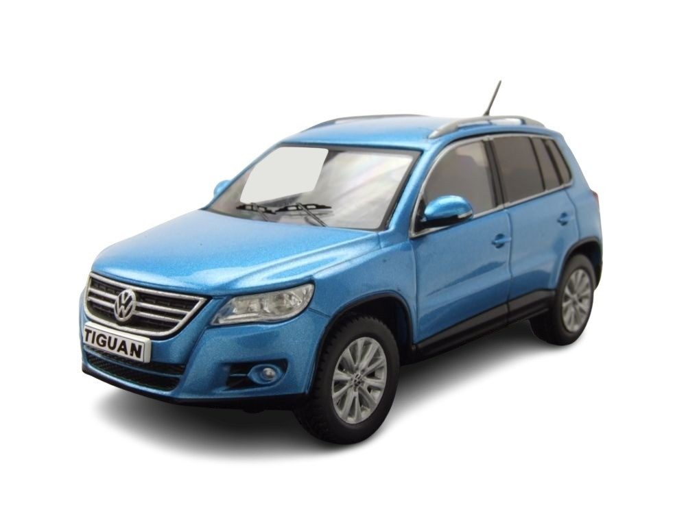 ixo Models Modellauto VW Tiguan 2007 blau metallic, Maßstab 1:43