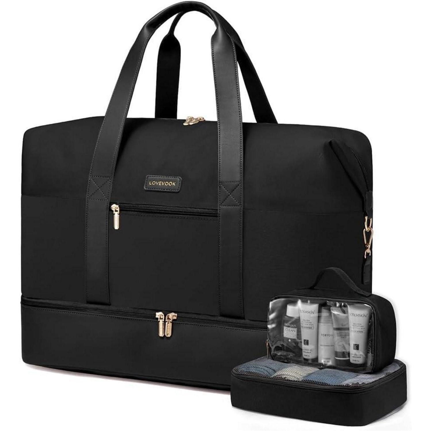 LuxusKollektion Weekender Weekender Bag Reisetasche Damen mit Schuhfach und günstig online kaufen