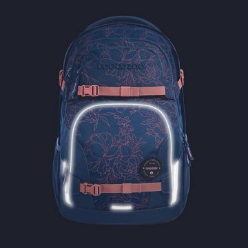 coocazoo Schulranzen Schulrucksack-Set PORTER Sweet Rose 2-teilig (2-teilig), ergonomisch, Körpergröße: 135 - 180 cm, reflektiert