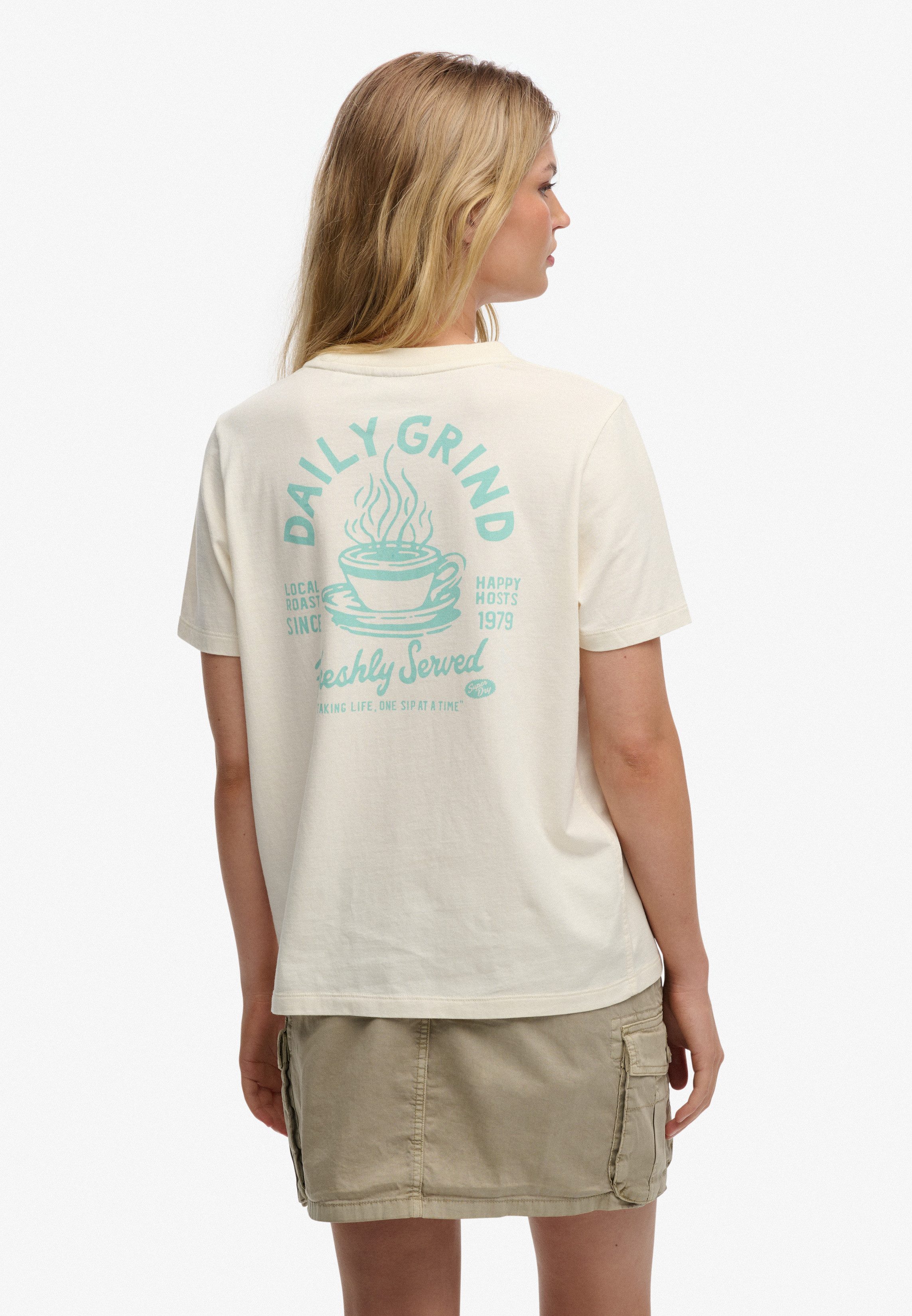 Superdry Print-Shirt ROADSIDE TRADE RELAXED TEE aus Baumwolle in Single Jersey, Relaxed Fit, Kurzarm – Bild 3 von 5