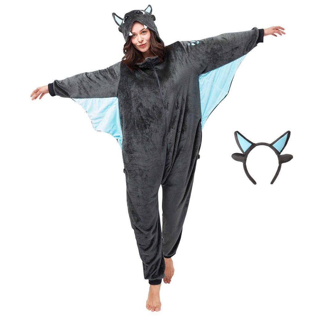 Corimori Partyanzug Erwachsenen Onesie Kostüm in den Größen 150-190cm, Jumpsuit, Pyjama, Fasching, Kigurumi, Tierkostüme, Drache "Spark"