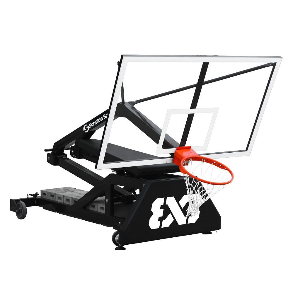 Schelde Basketballständer Basketballanlage 3x3 Street Slammer, Fahrbare Anlage für 3x3-Events, Vereine, Schulen und Co.
